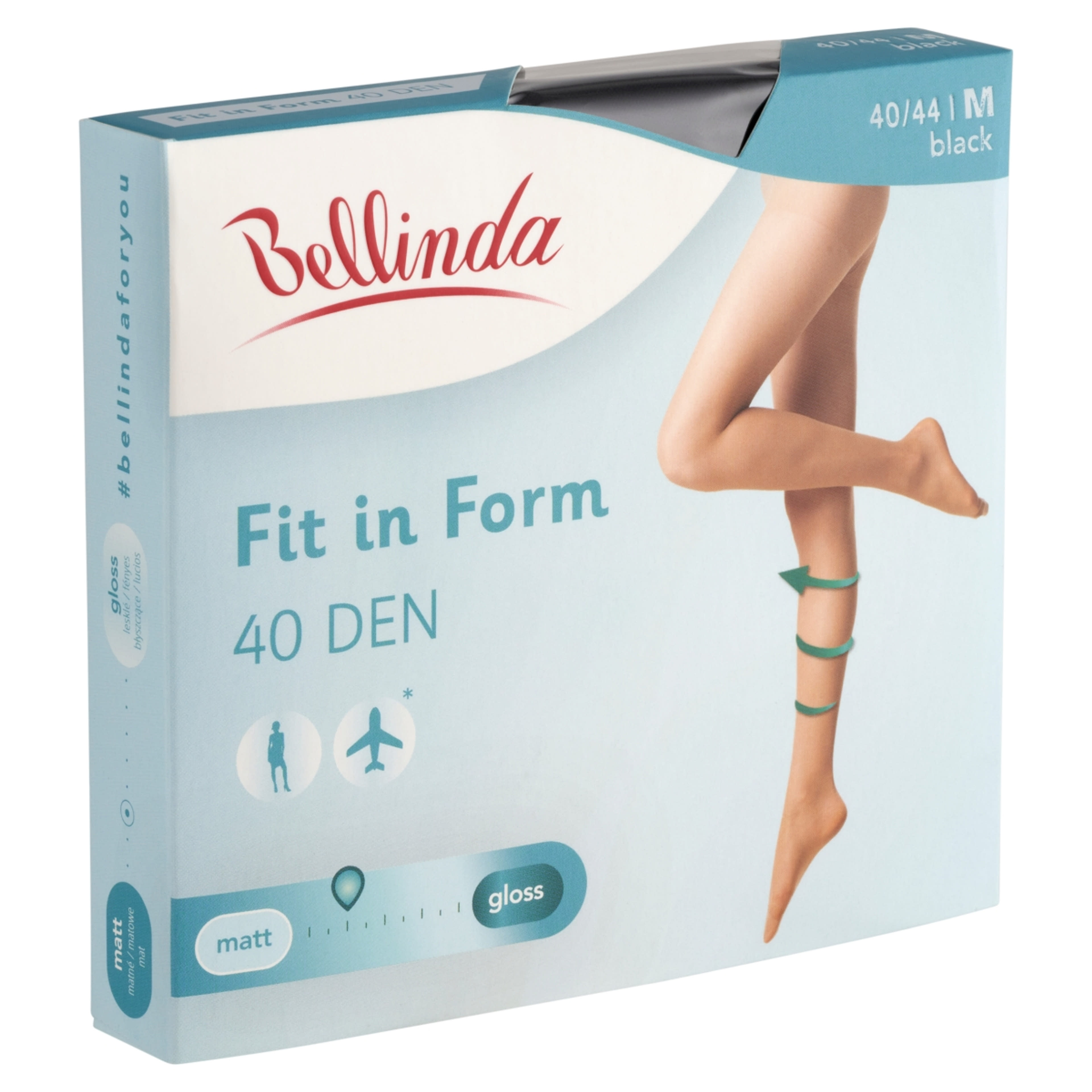 Bellinda Fit In Form Fekete M Harisnya - 1 db-2