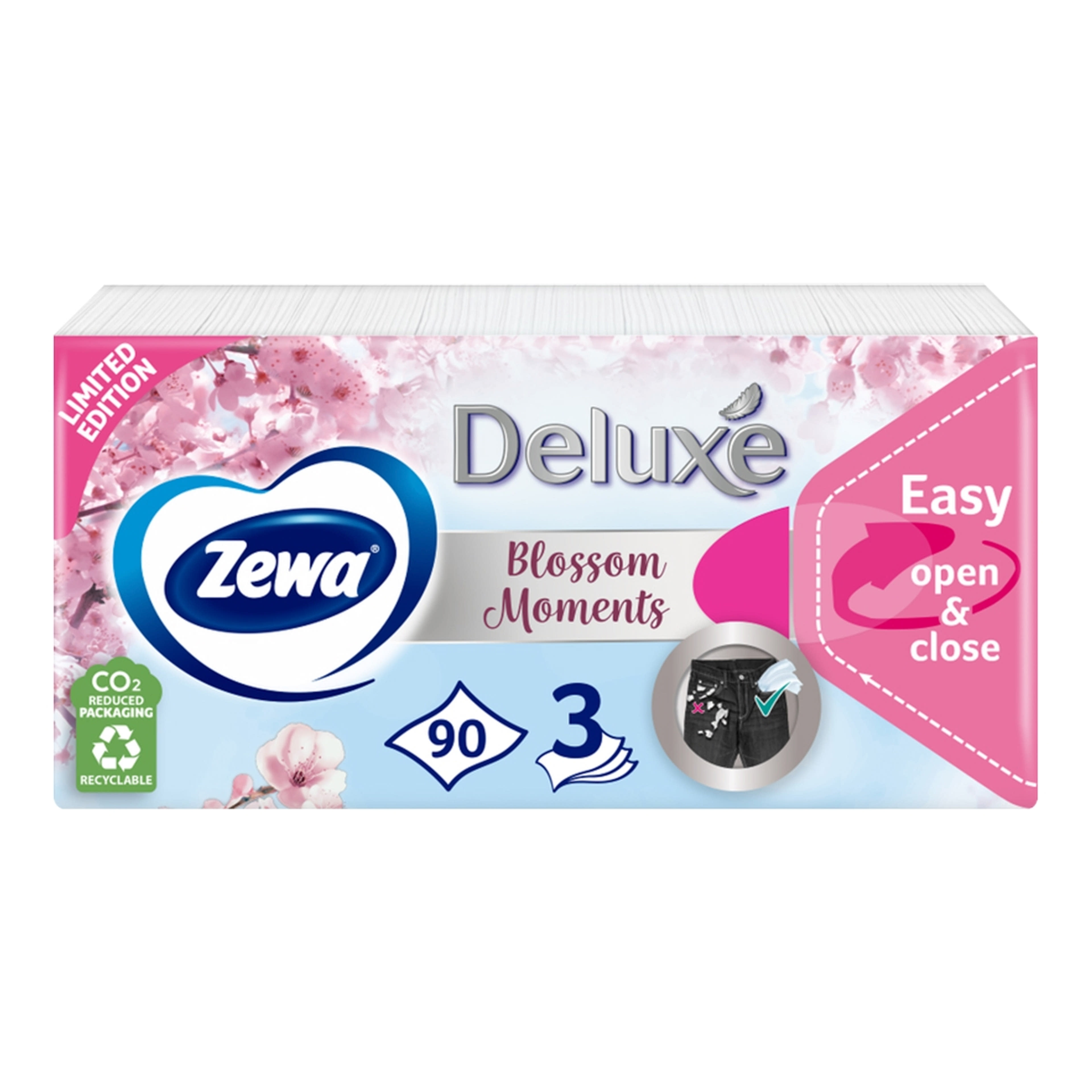 Zewa Deluxe Limited Edition papír zsebkendő 3 rétegű - 90 db-5