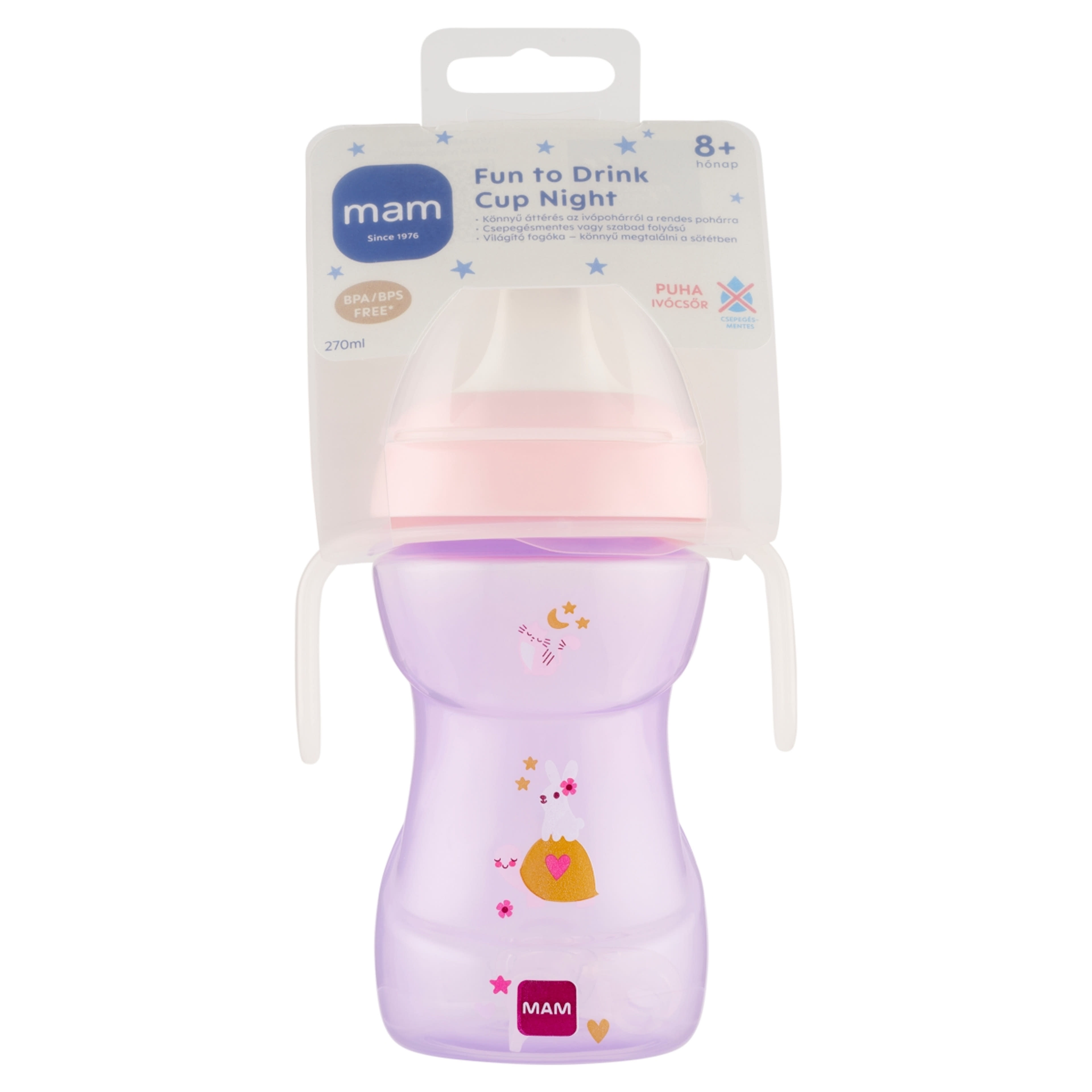 Mam fun to drink ivópohár night 8 hónapos kortól - 270 ml-1
