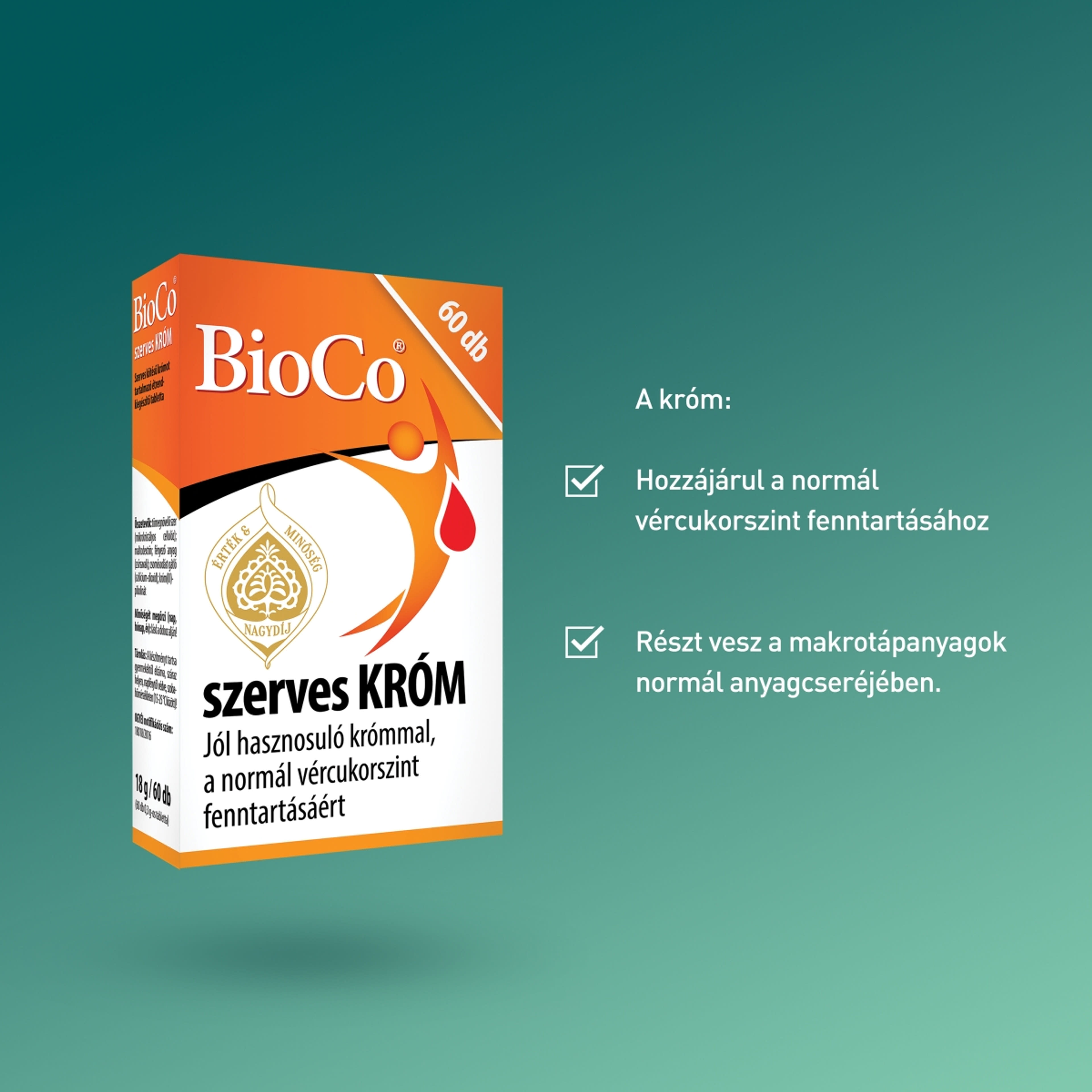Bioco szerves króm tabletta - 60 db-4
