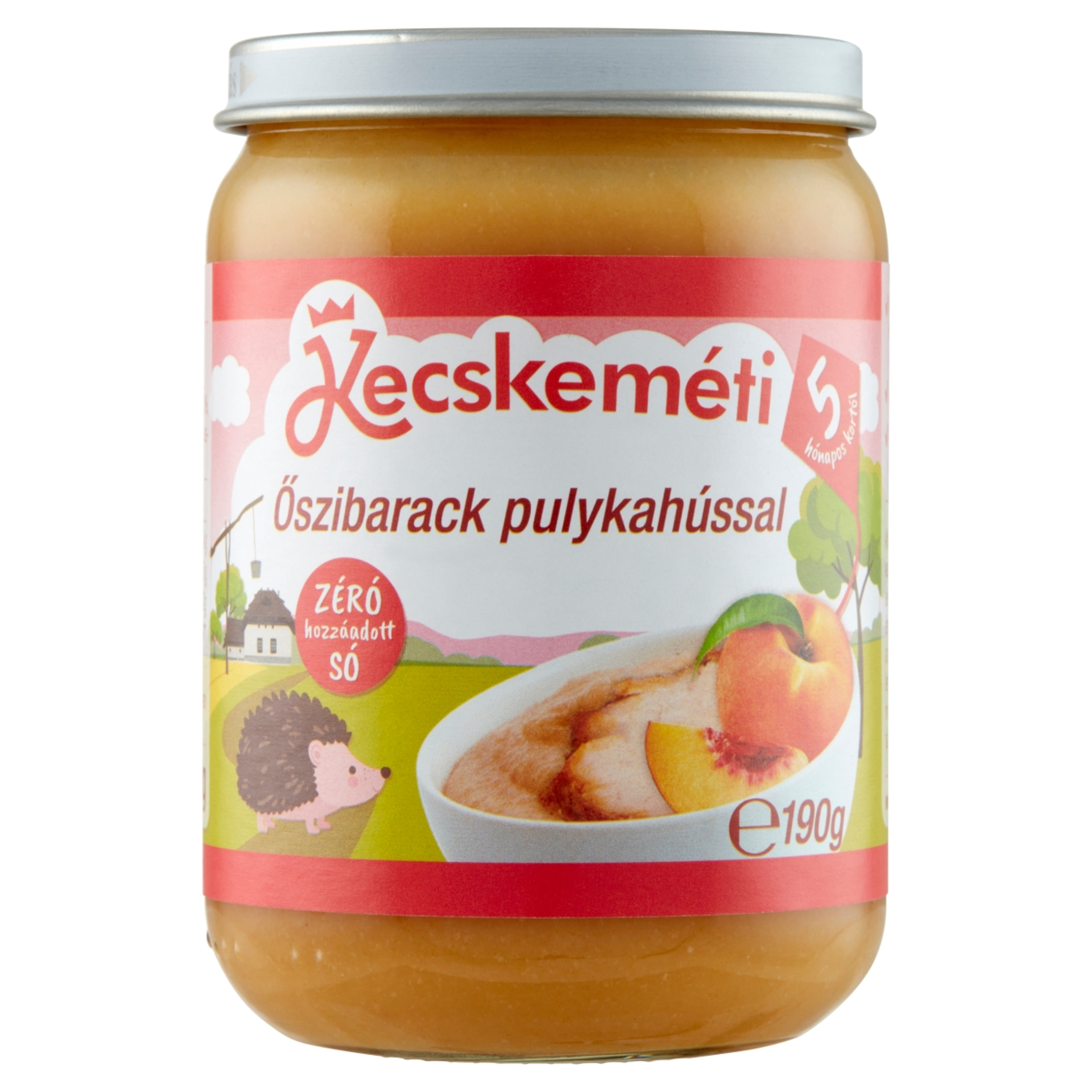 Kecskeméti Bébiétel Oszibarack Pulykahús Ízesítéssel 5 Hónapos Kortól - 190 g