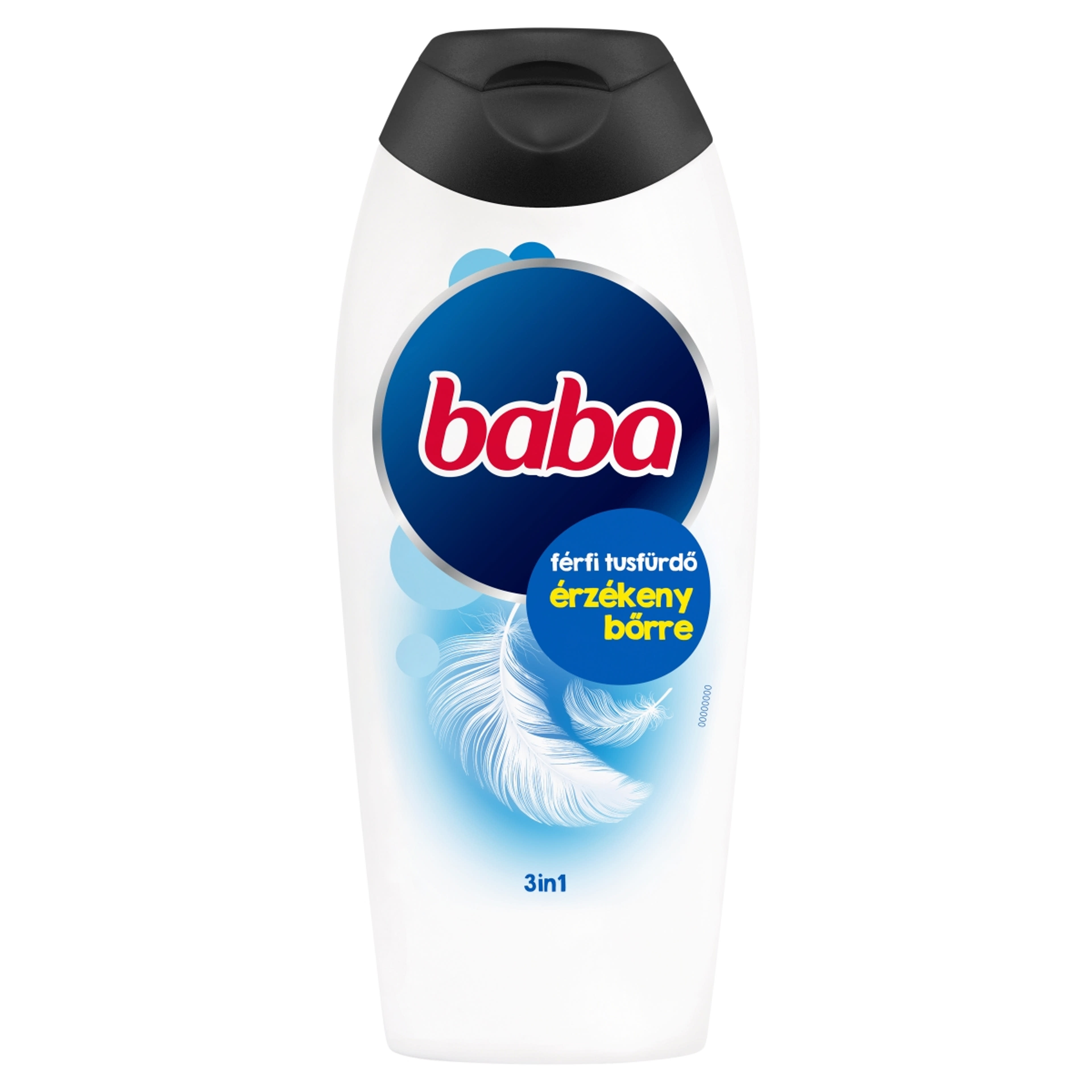 Baba 3in1 férfi tusfürdő érzékeny bőrre - 400 ml-1