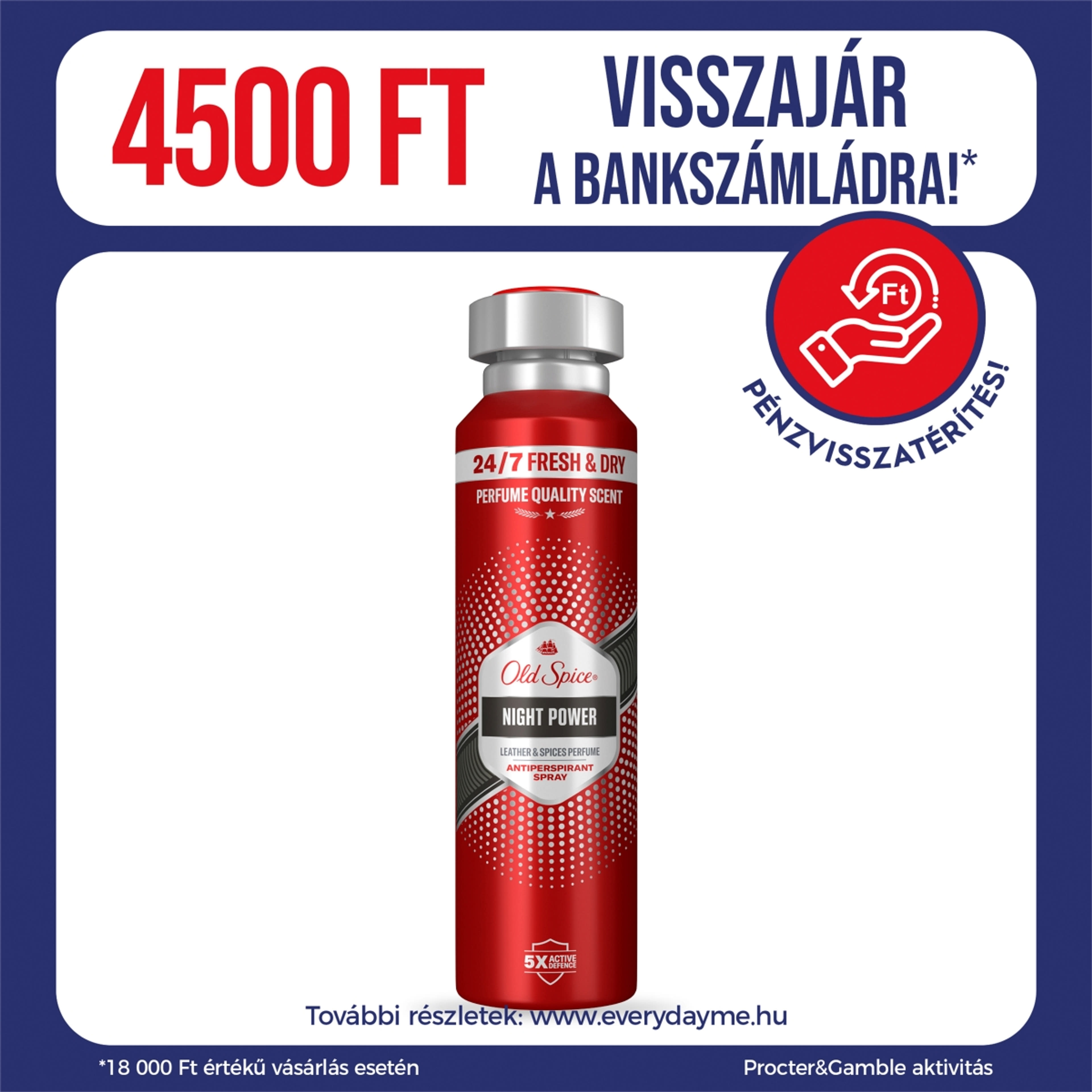 Old Spice Night Power dezodor spray férfiaknak - 150ml-1