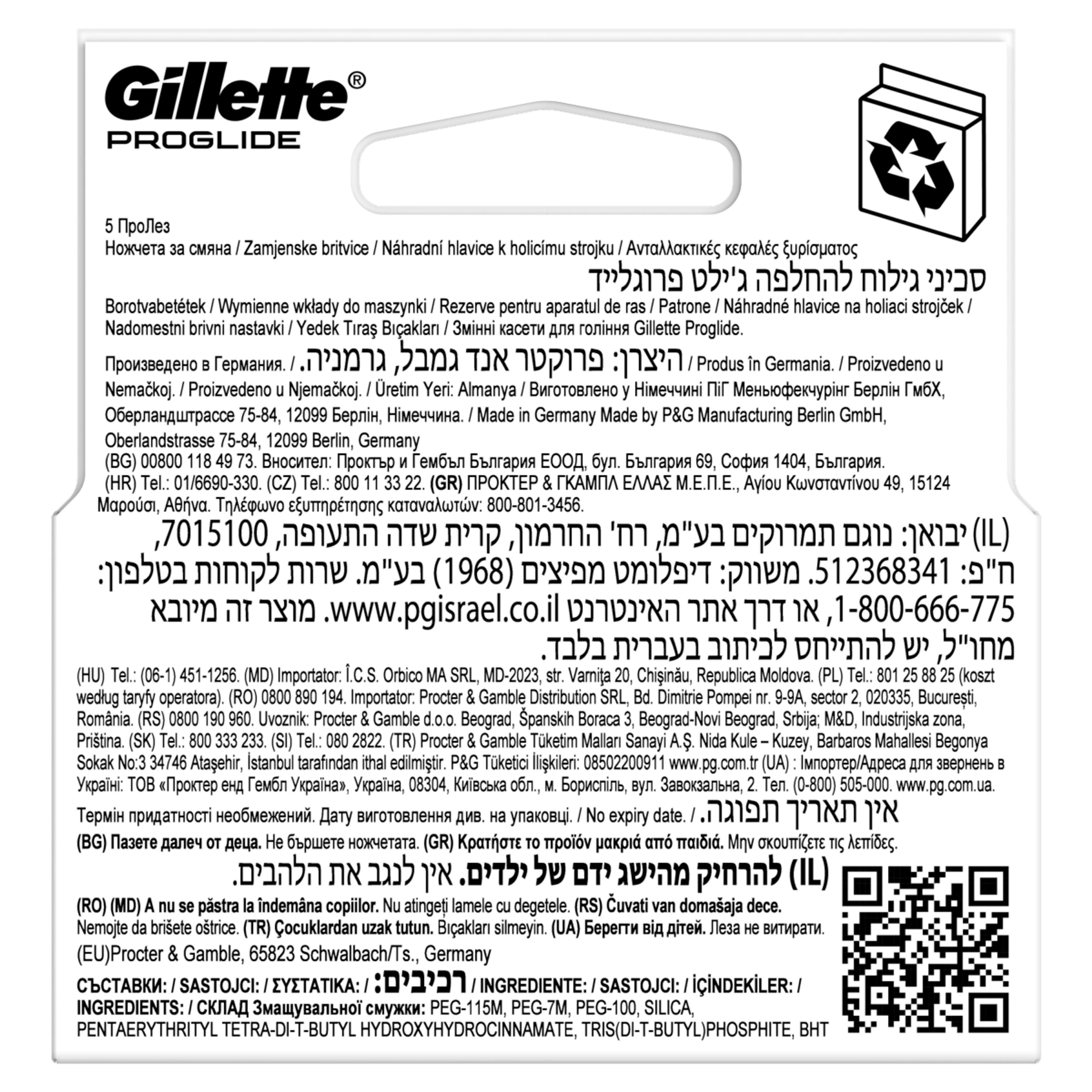 Gillette Fusion ProGlide 5 pengés borotvabetét - 4 db-2