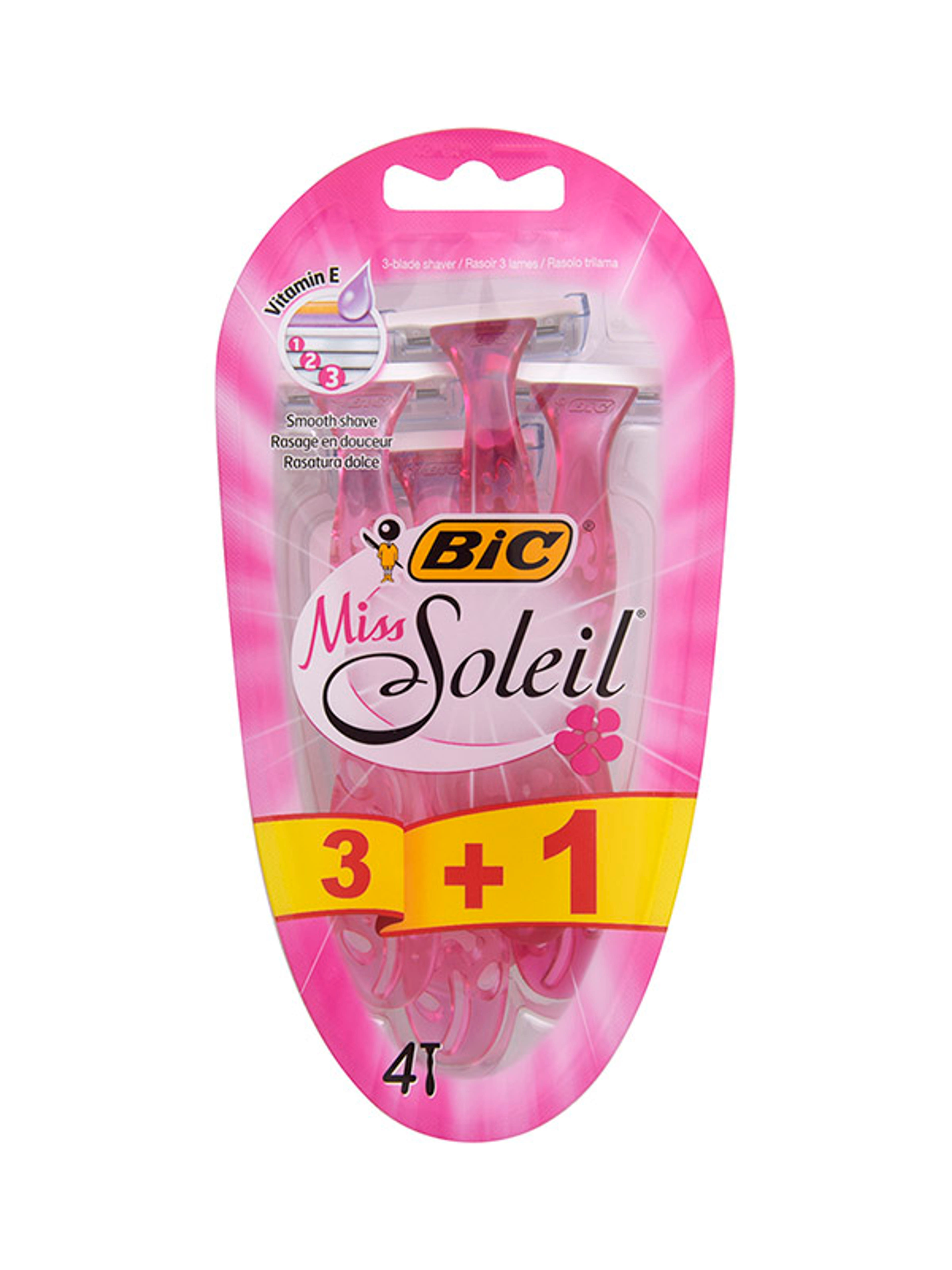 Bic Miss Soleil női eldobható borotva 3 pengés 3+1 - 4 db-1
