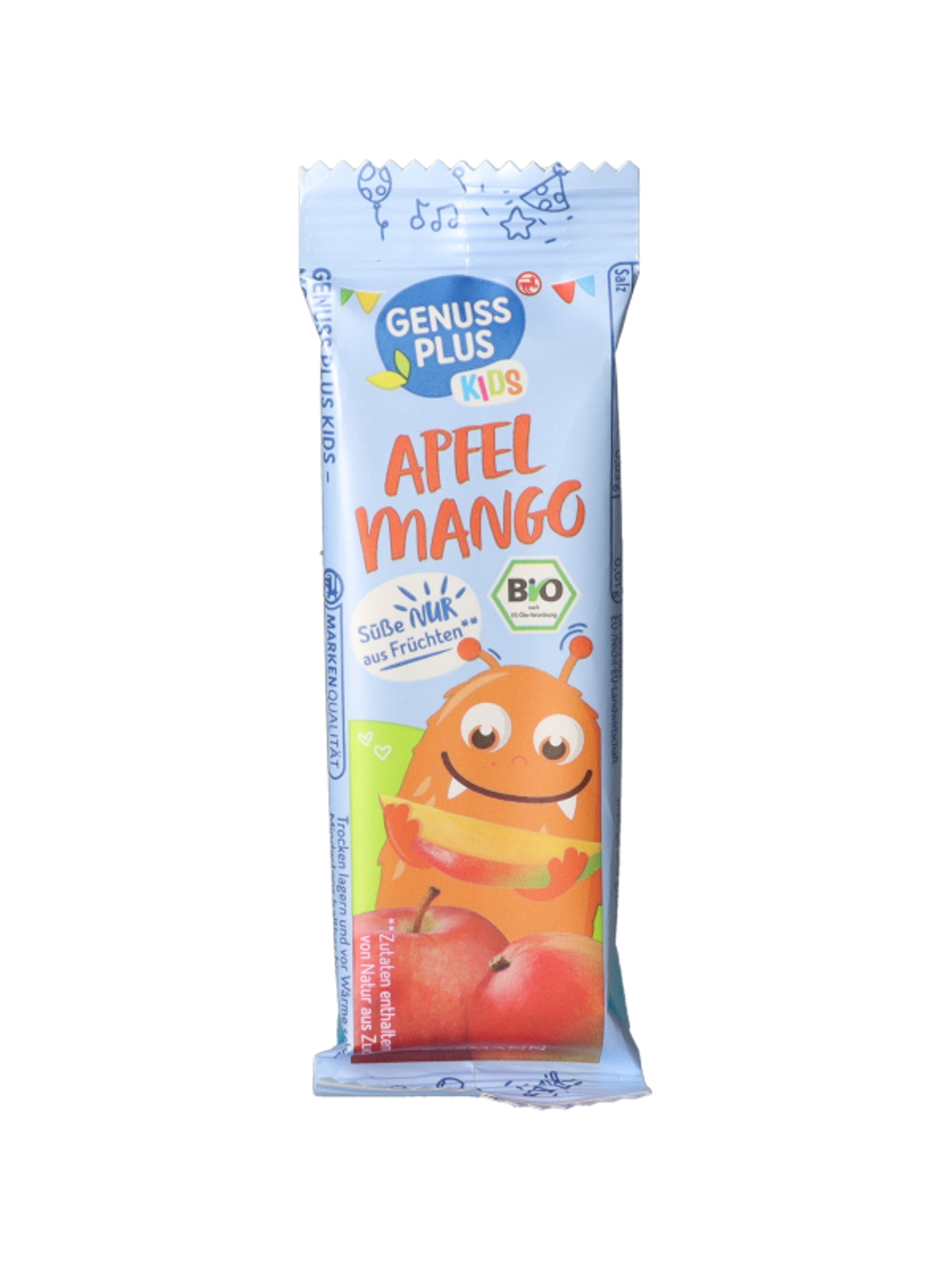 Ganuss Plus Kids Bio almás-mangós gyümölcsös szelet 3 éves kortól - 25 g