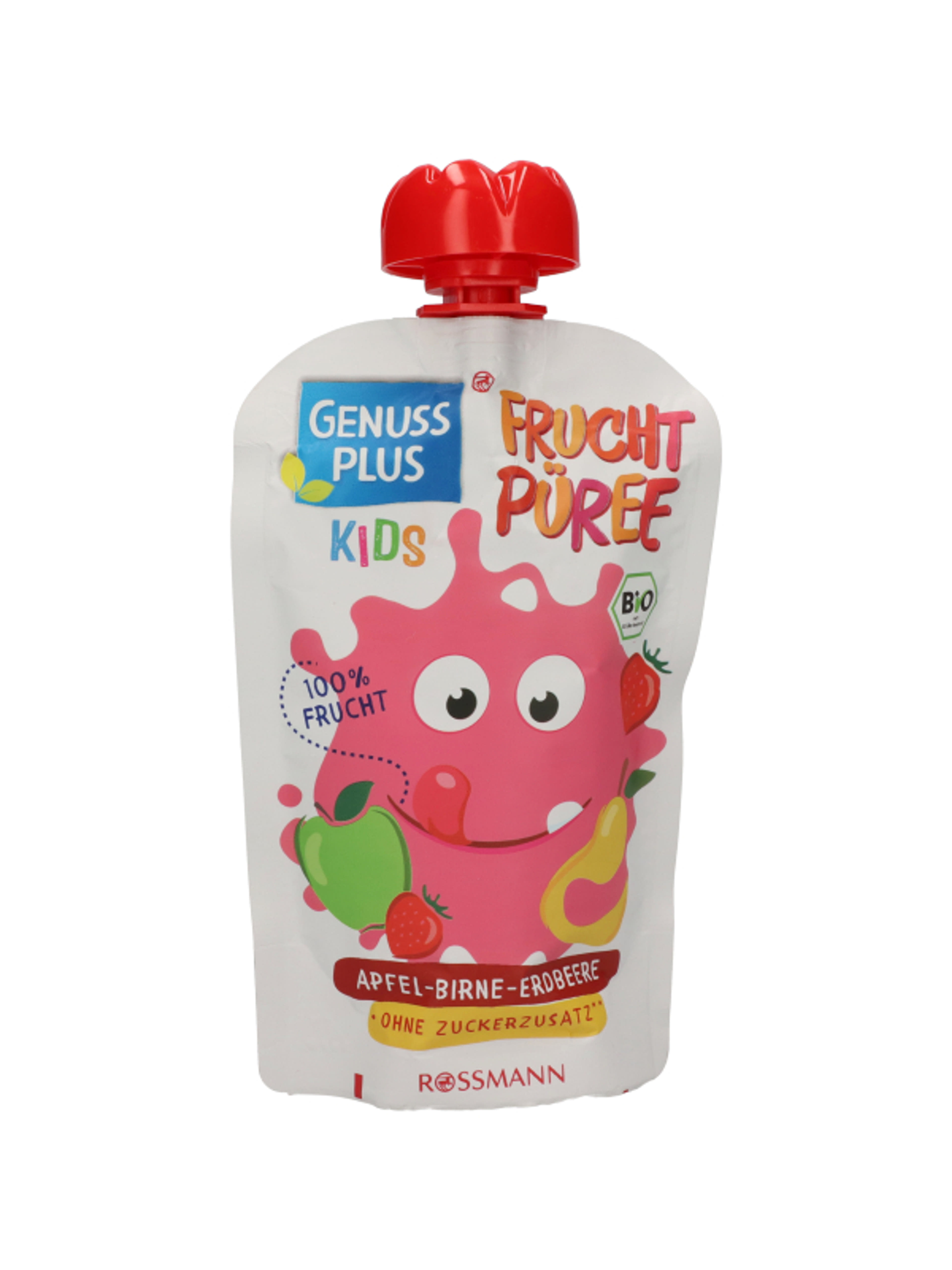 Genuss Plus Kids gyümölcspüré almával, körtével és eperrel - 100 g-2