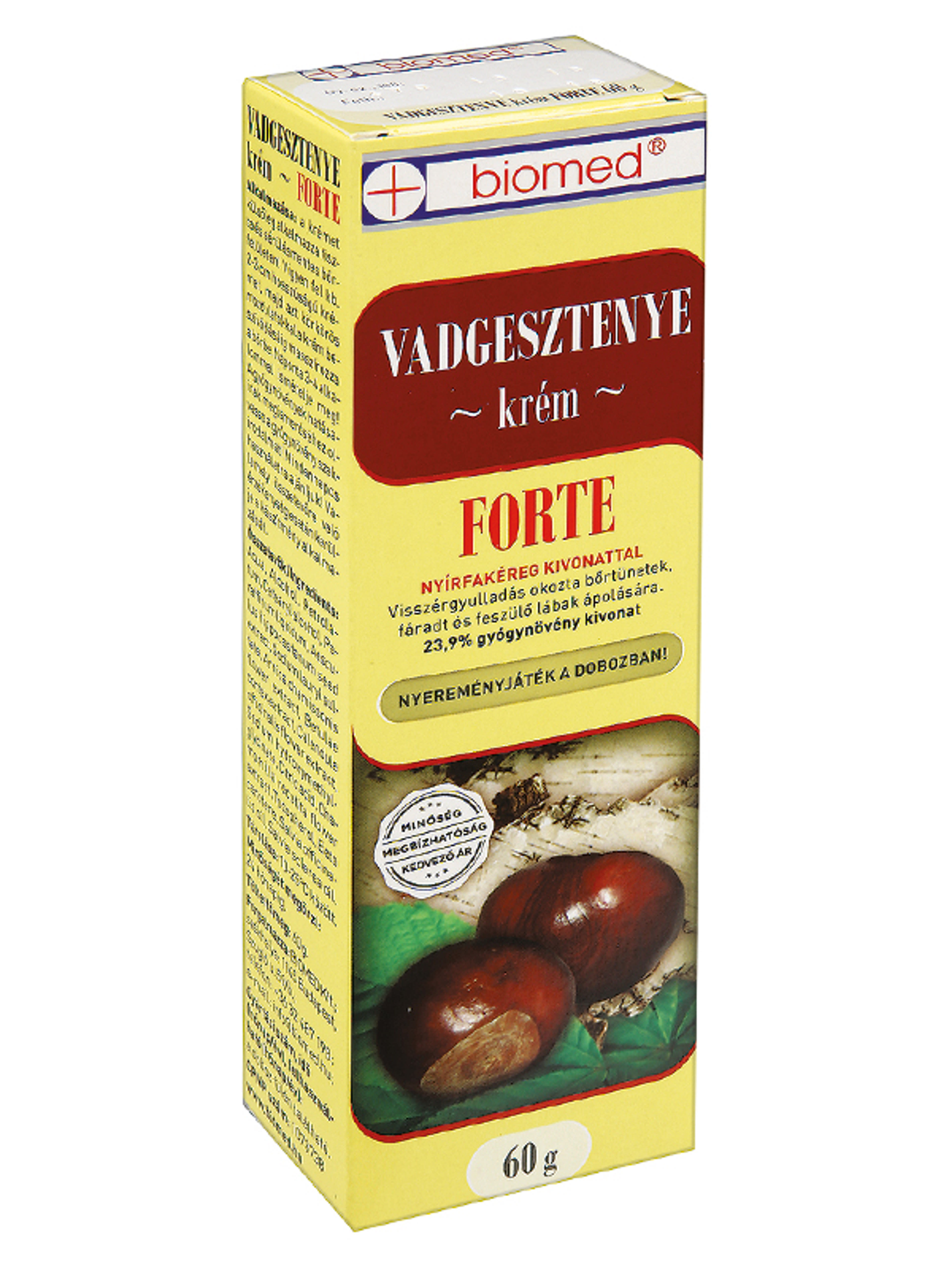 Biomed Vadgesztenye Forte Krém - 60 g