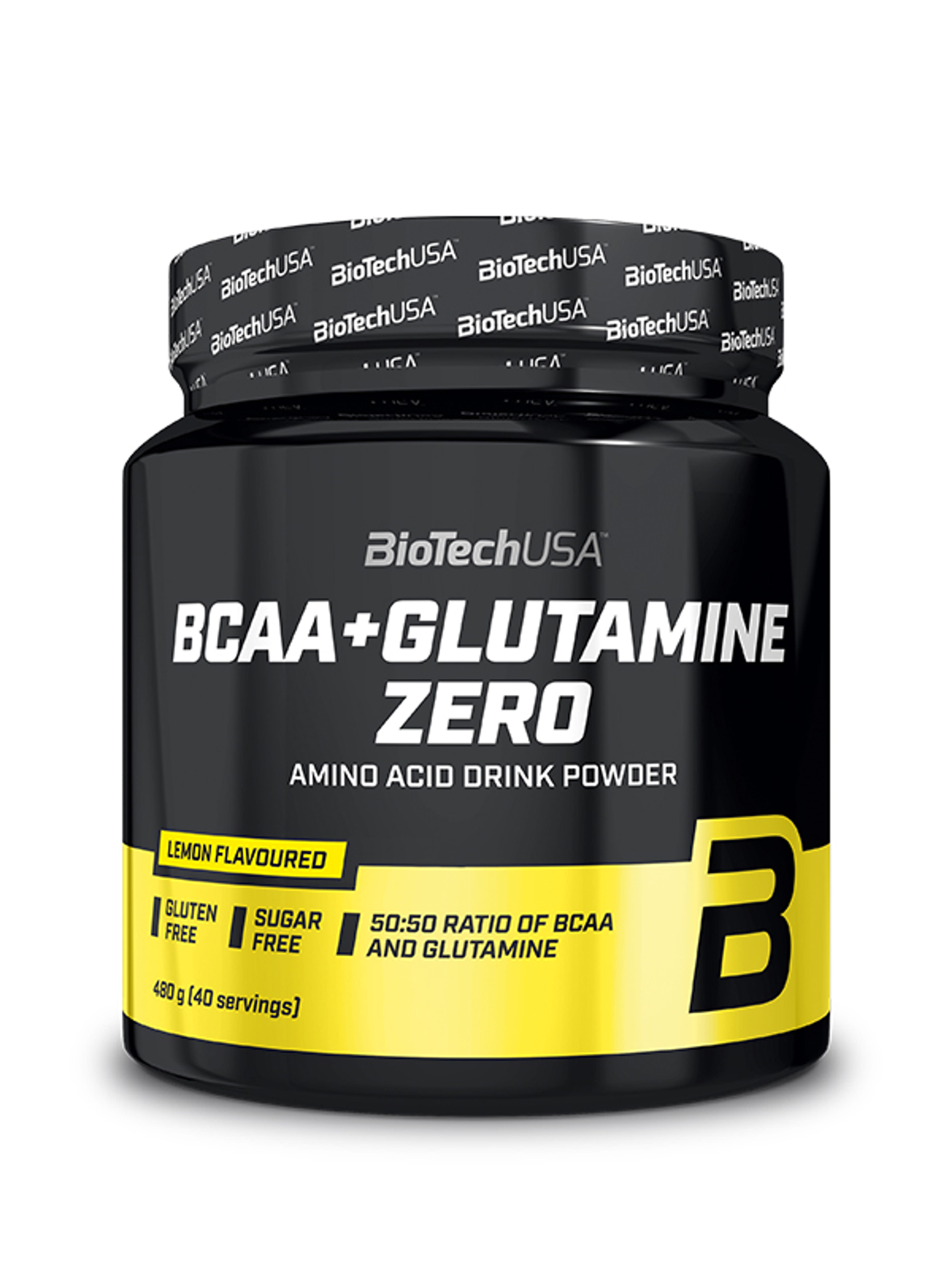 BioTechUSA BCAA + glutamine zero citrom ízű italpor - 480 g-1