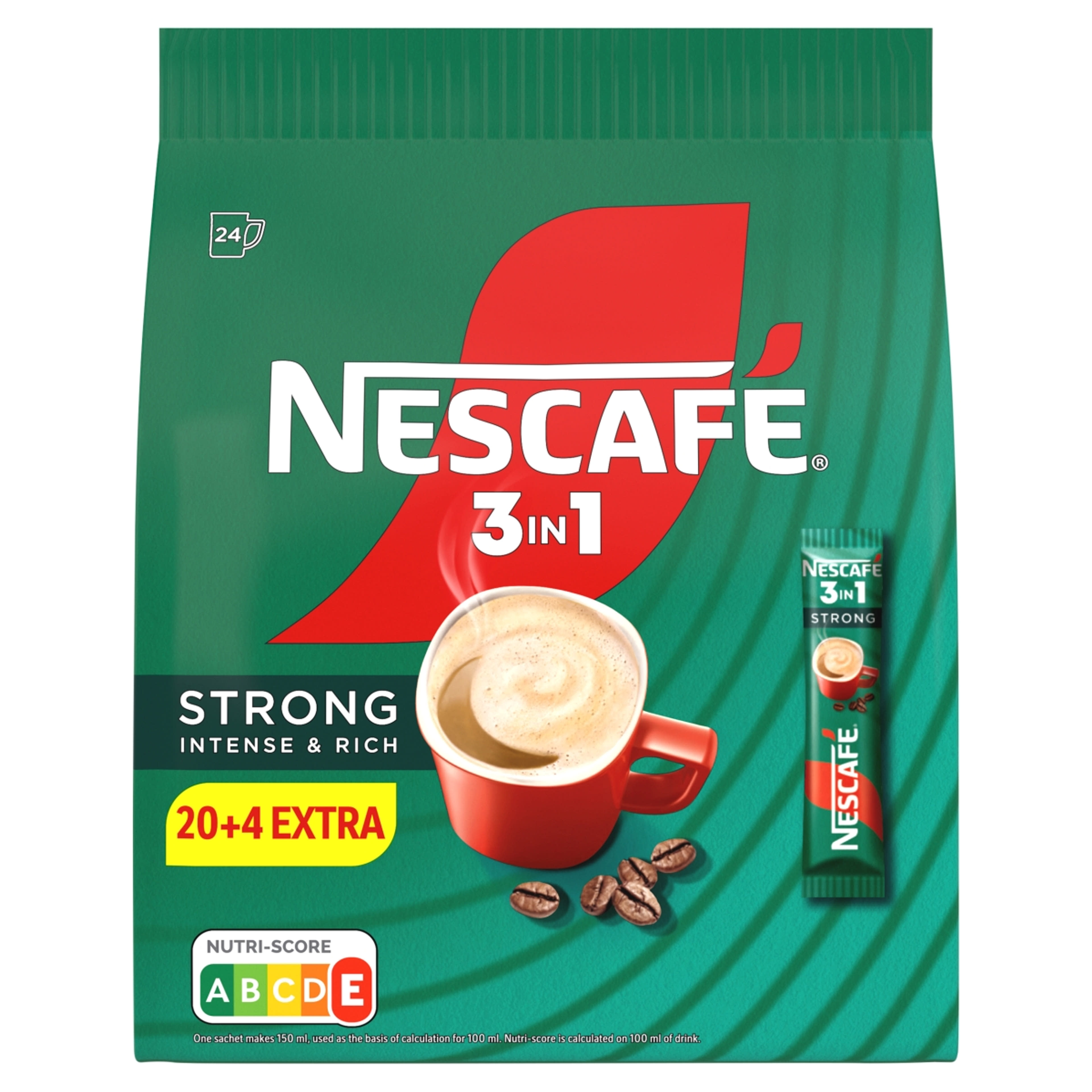 Nescafé 3in1 Strong kávéspecialitás 24 db - 17 g
