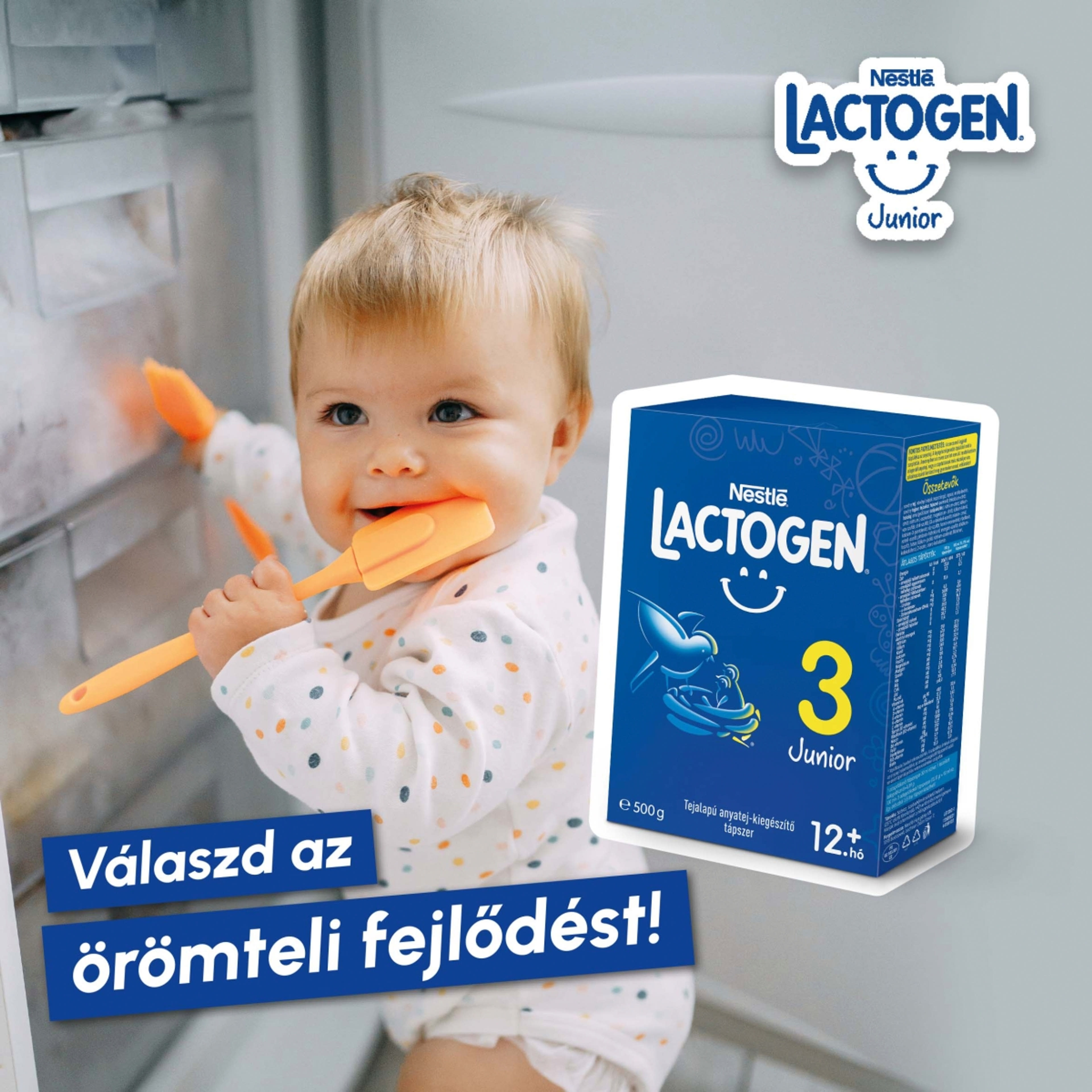 Lactogen 3 Junior tejalapú anyatej-kiegészítő tápszer 12. hónapos kortól - 500 g-9