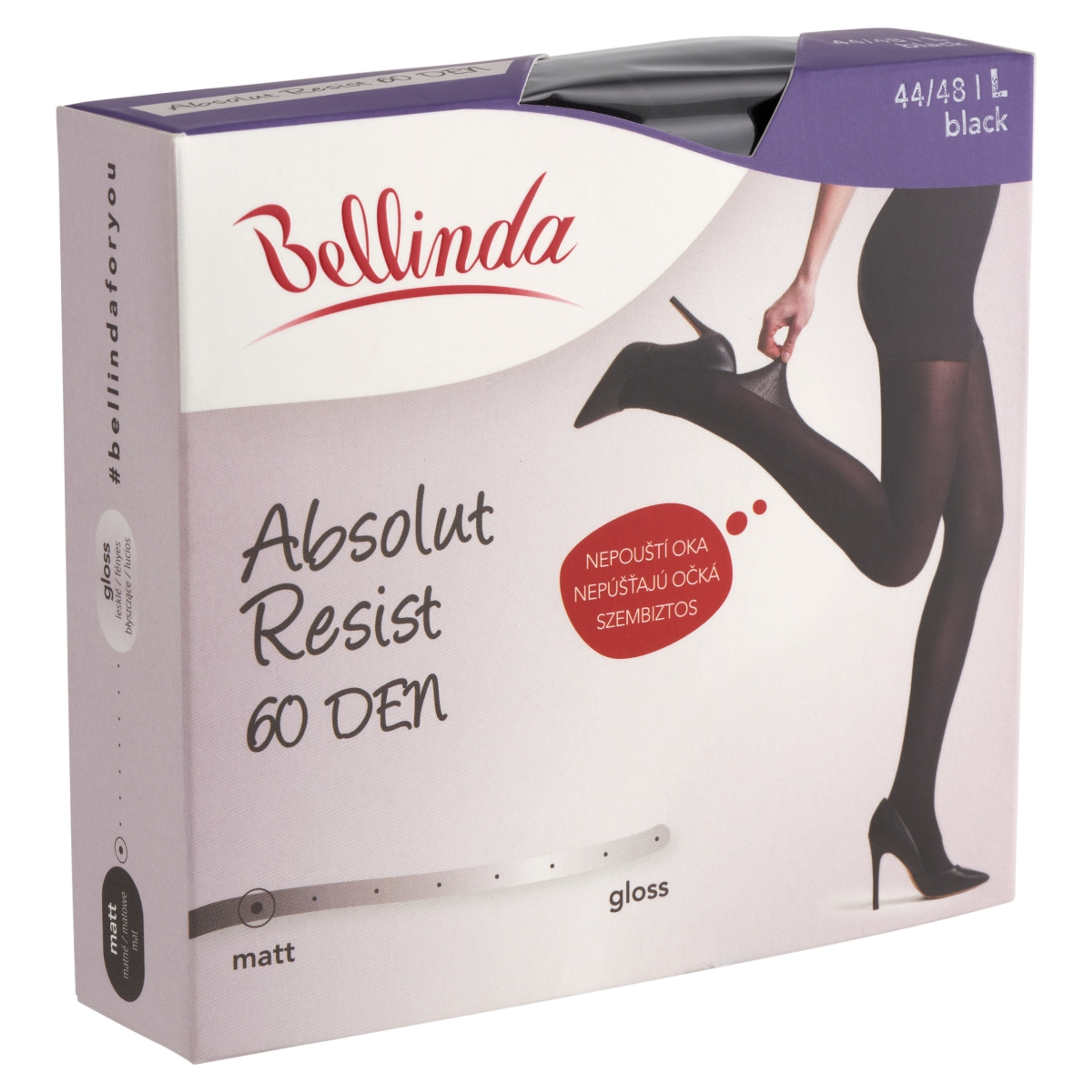 Bellinda Absolut Resist 30den Fekete L Harisnya - 1 db-2