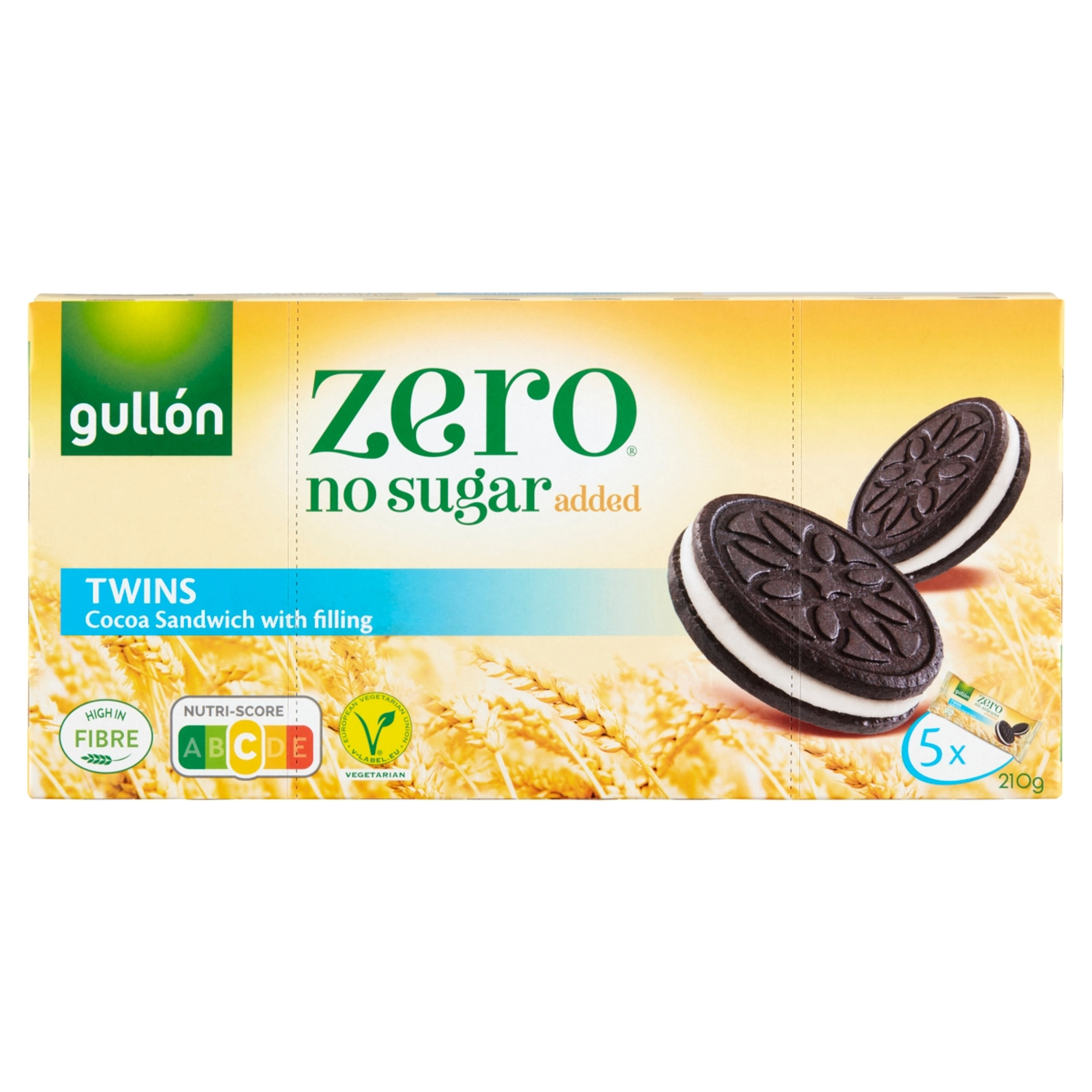 Gullón DietNature kakaós keksz krém töltelékkel - 210 g-1