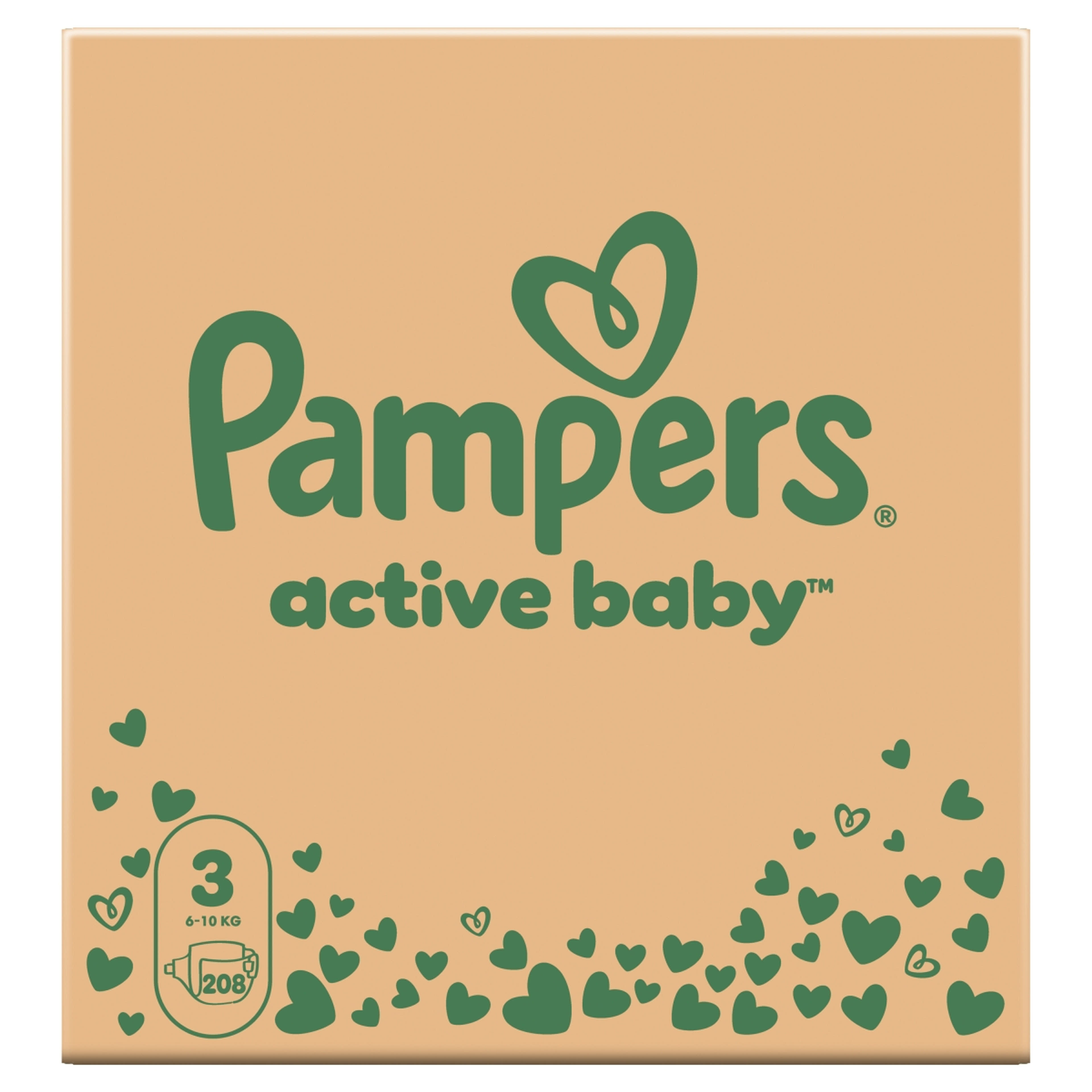 Pampers Active Baby pelenka monthly pack 3-as 6-10 kg - 208 db-3