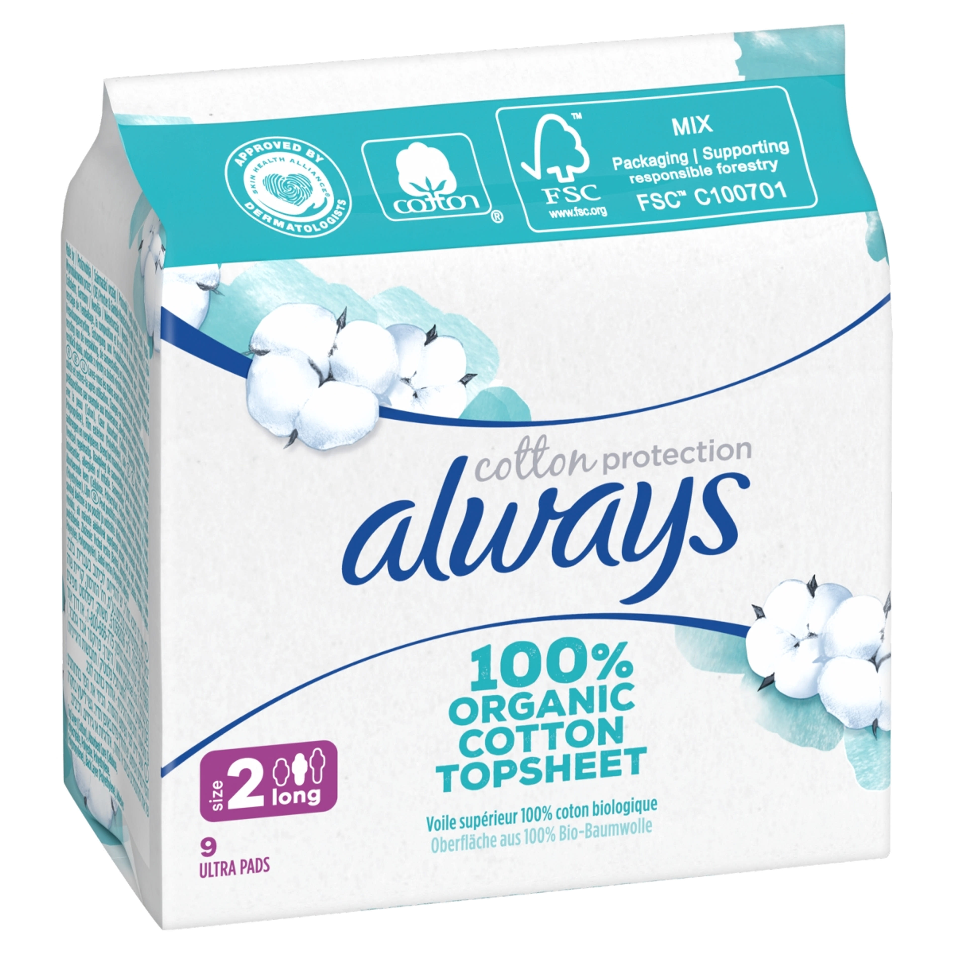 Always Cotton Protection Ultra egészségügyi betét - 9 db-2