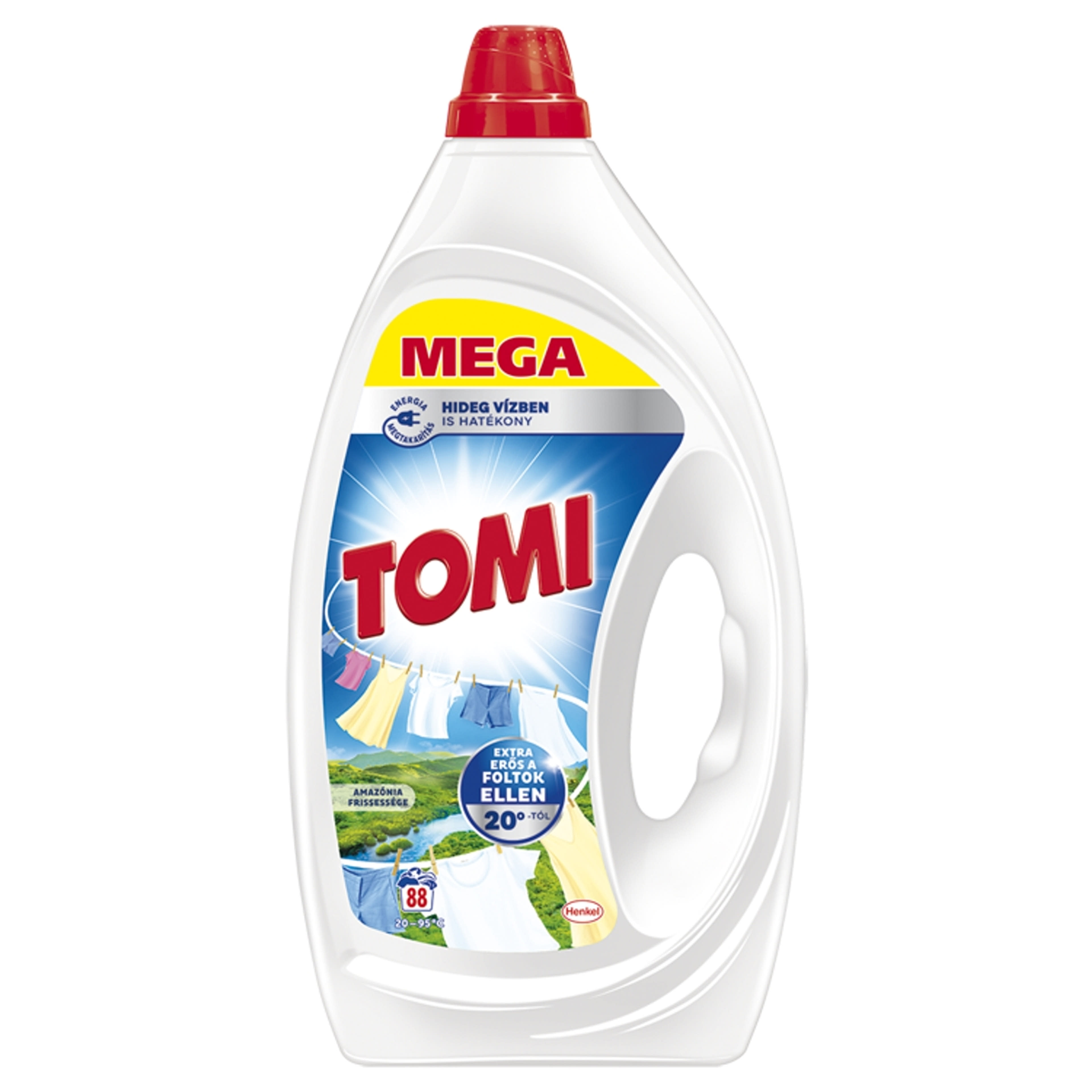 Tomi Max Power Amazonia Frissesgég mosogél 88 mosás - 3960 ml-1