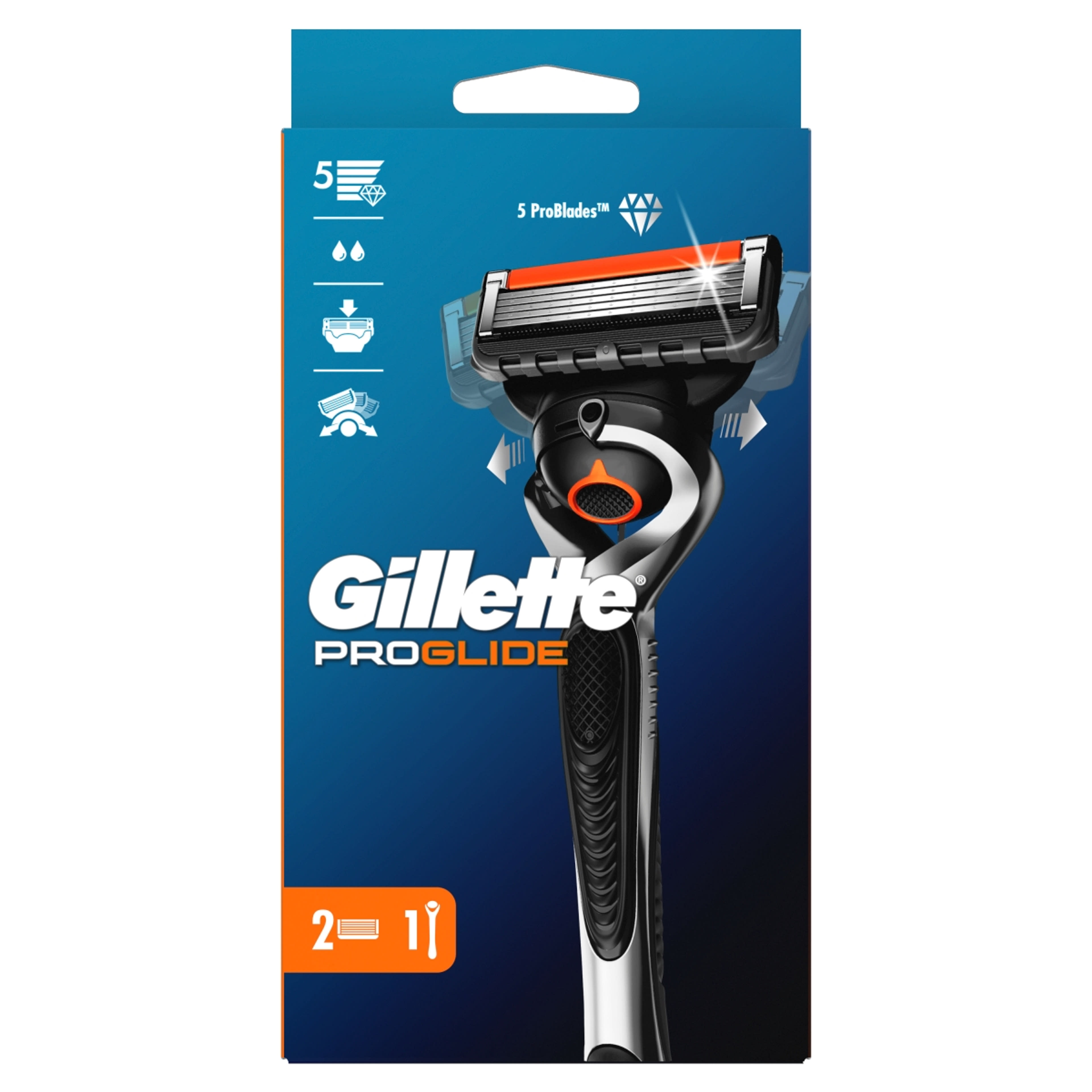 Gillette Fusion Proglide Flexball 4 pengés borotvakészülék 2 db borotvabetéttel - 1 db-1