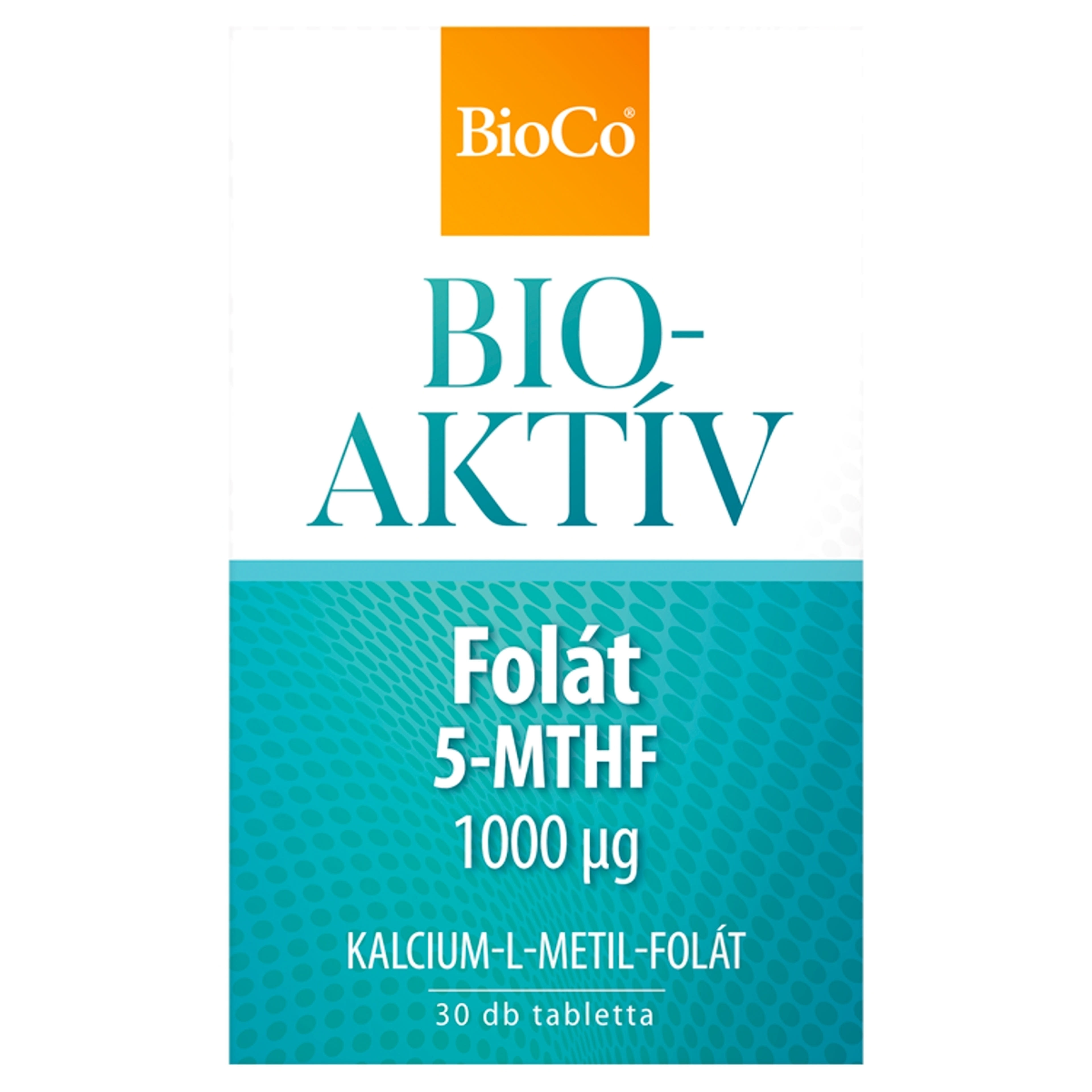 BioCo Bioaktív Folát 1000 µg étrend-kiegészítő tabletta - 30 db