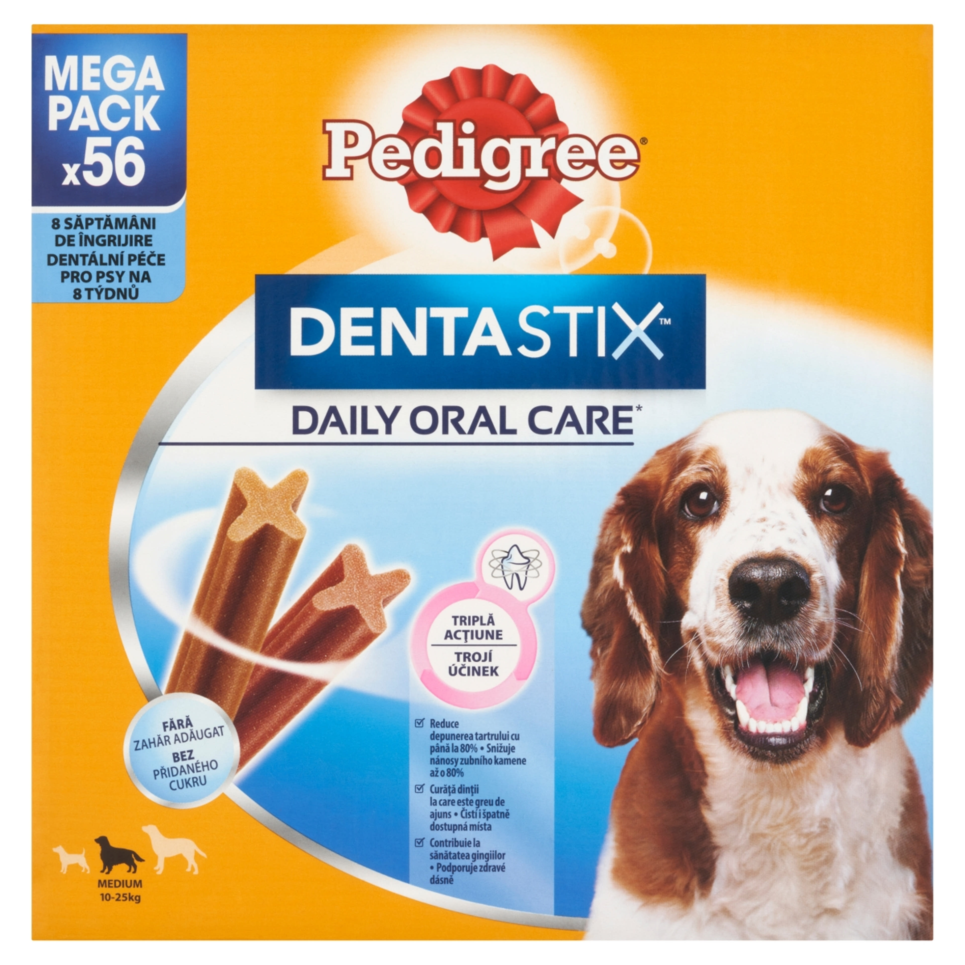 Pedigree DentaStix Daily Oral Care kiegészítő állateledel 4 hónapnál idősebb kutyáknak 8 db - 1440 kg