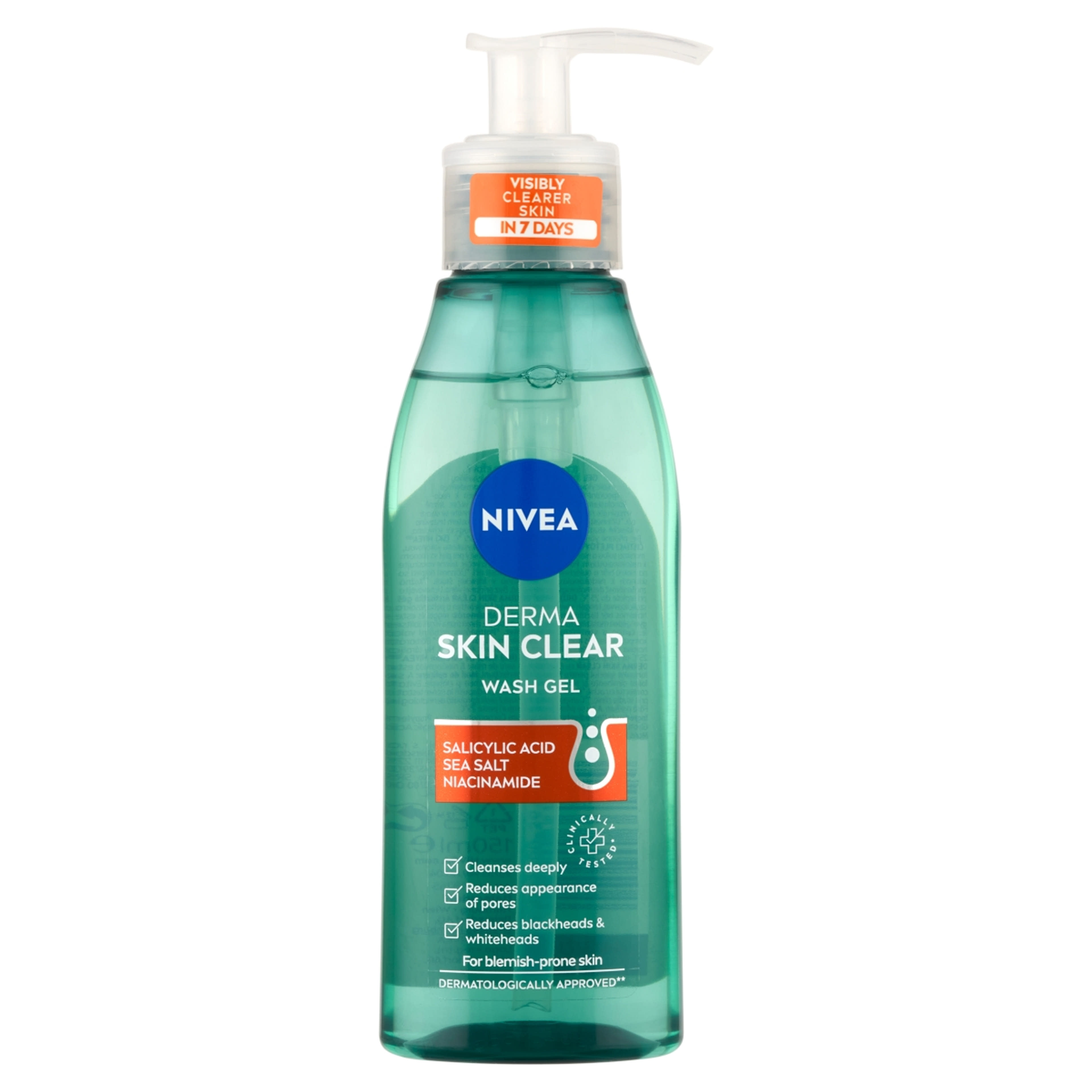 Nivea Derma Skin Clear arctisztító gél -150 ml