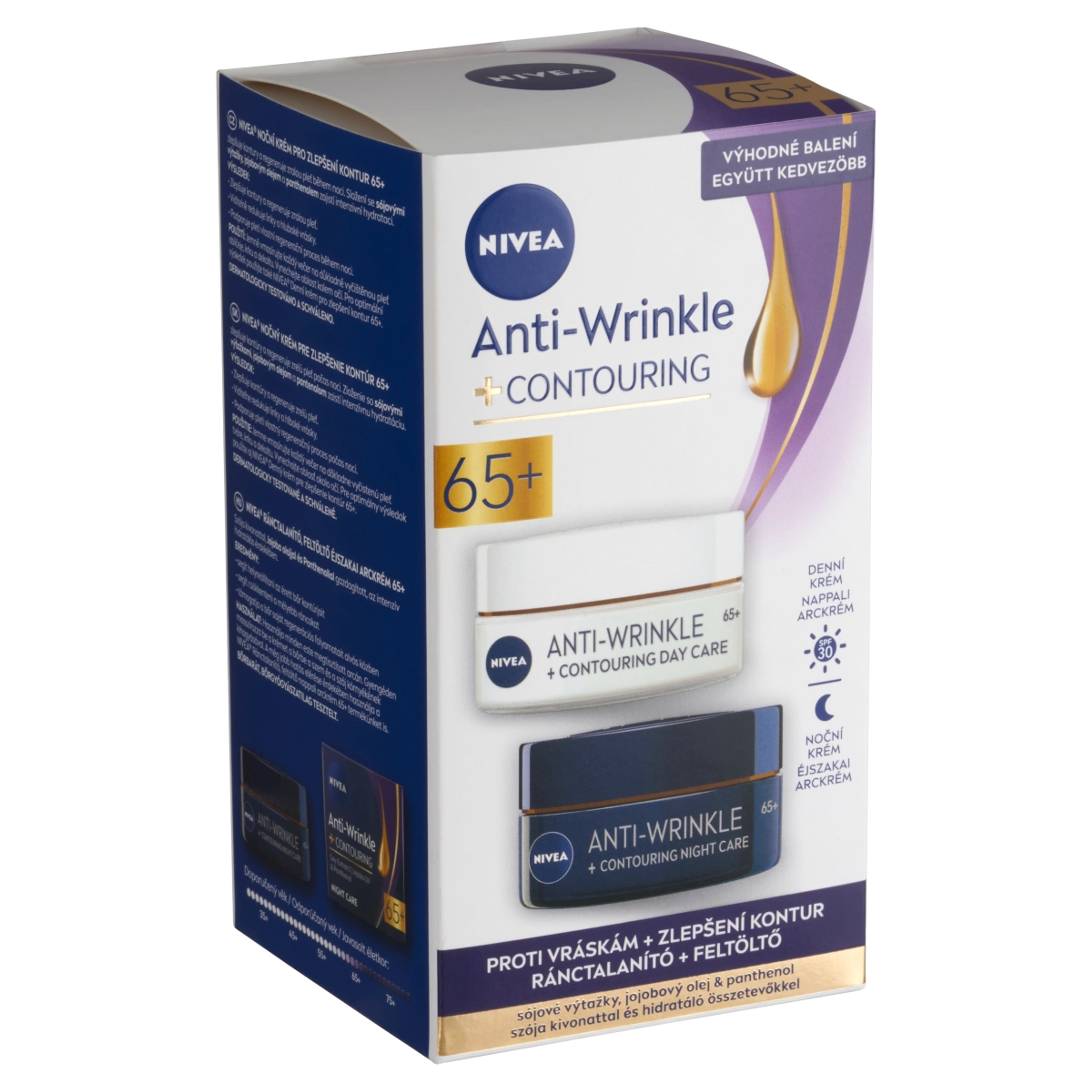Nivea Anti Wrinkle 65+ ránctalanító nappali + éjszakai krém - 1 db-3