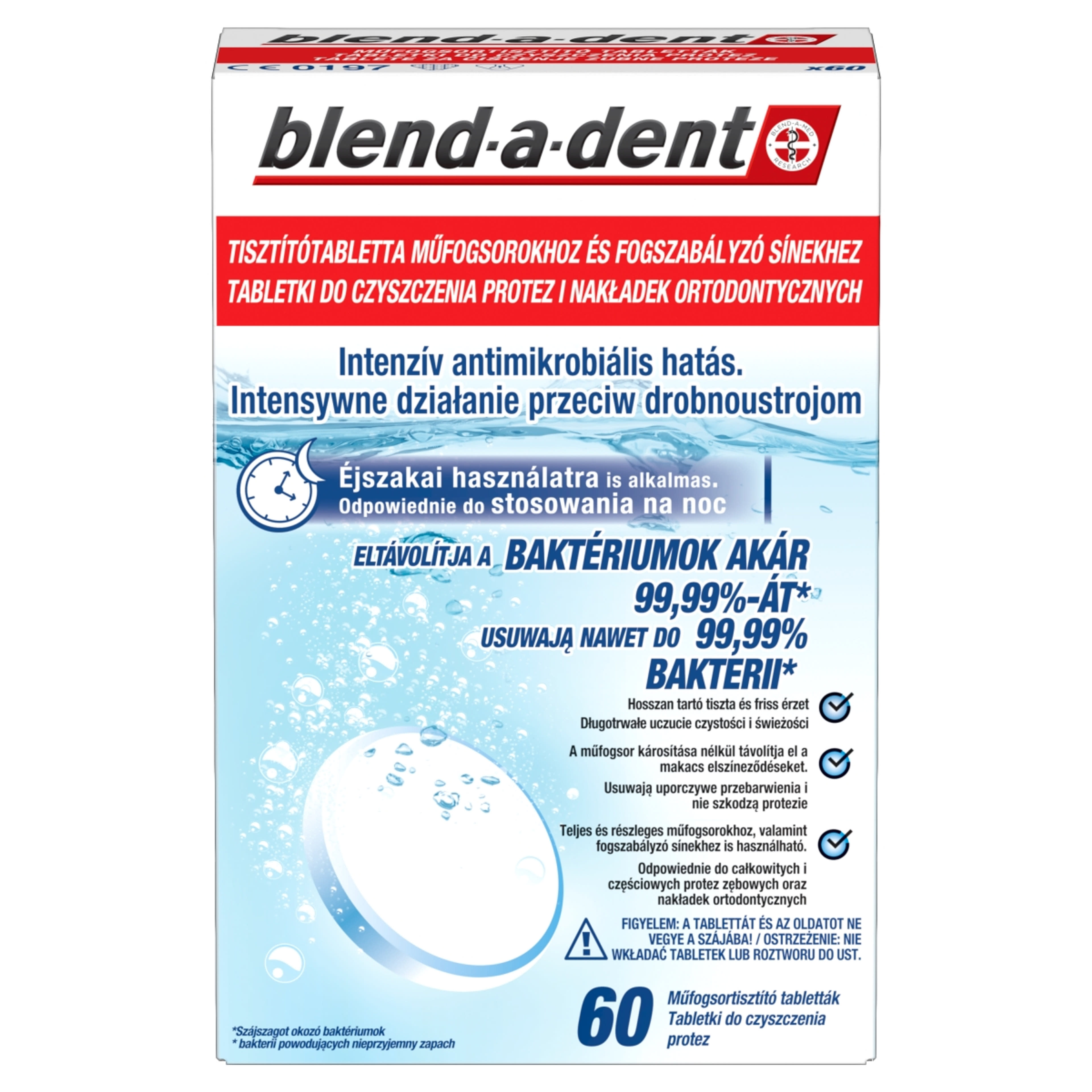 Blend-a-Dent Extra Fresh protézistisztító tabletta - 60 db-2