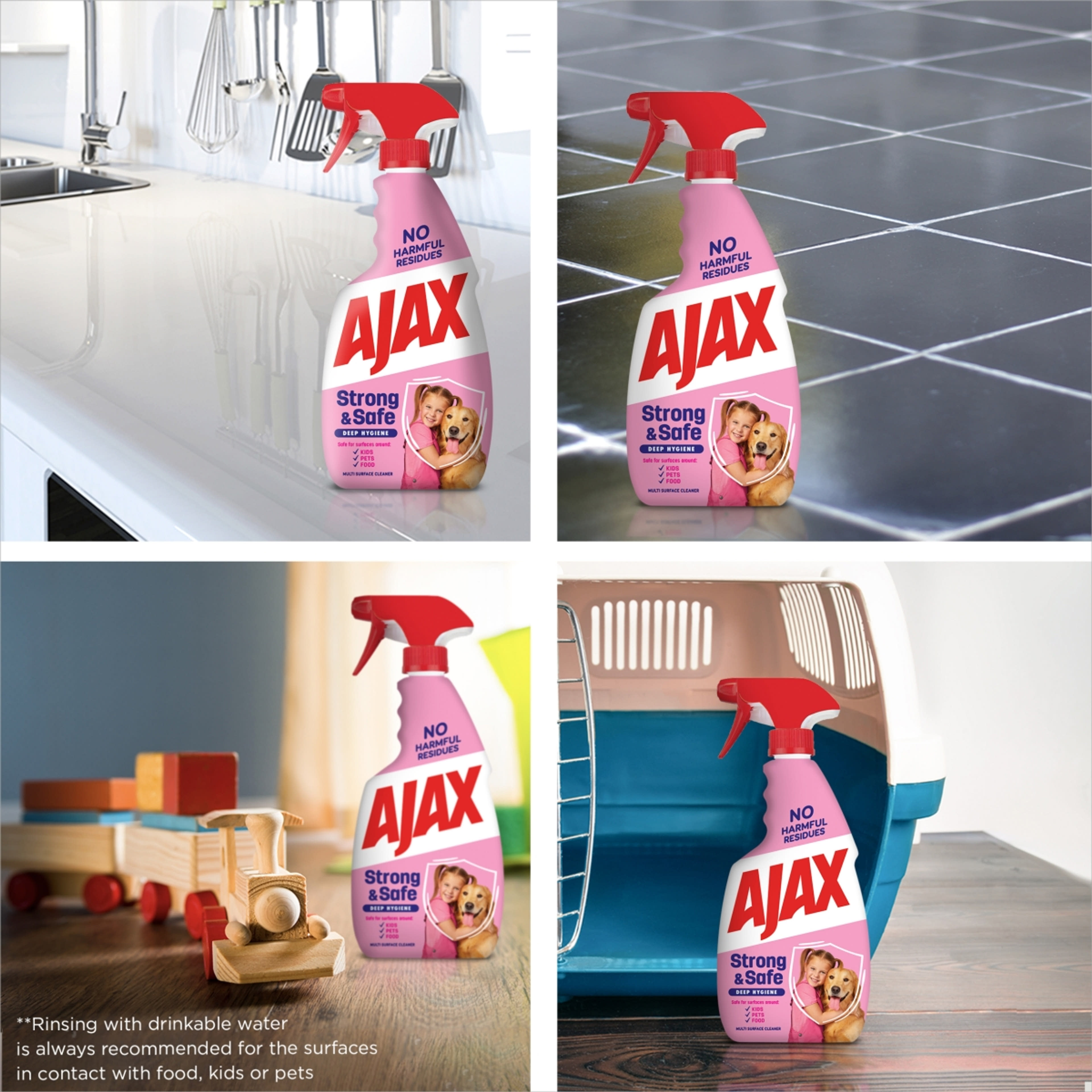 Ajax Strong&Safe felülettisztító spray - 500 ml-7