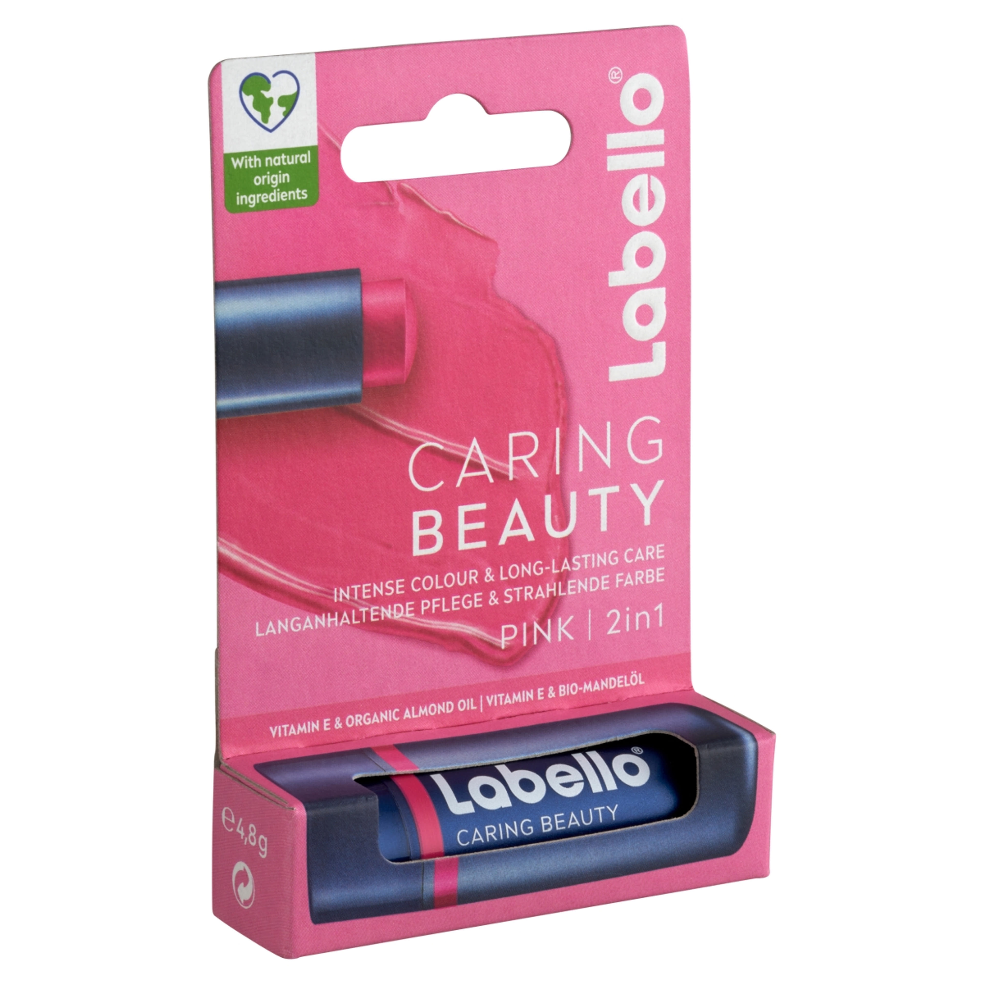 Labello Caring Beauty Pink színezett ajakápoló - 4,8 g-2
