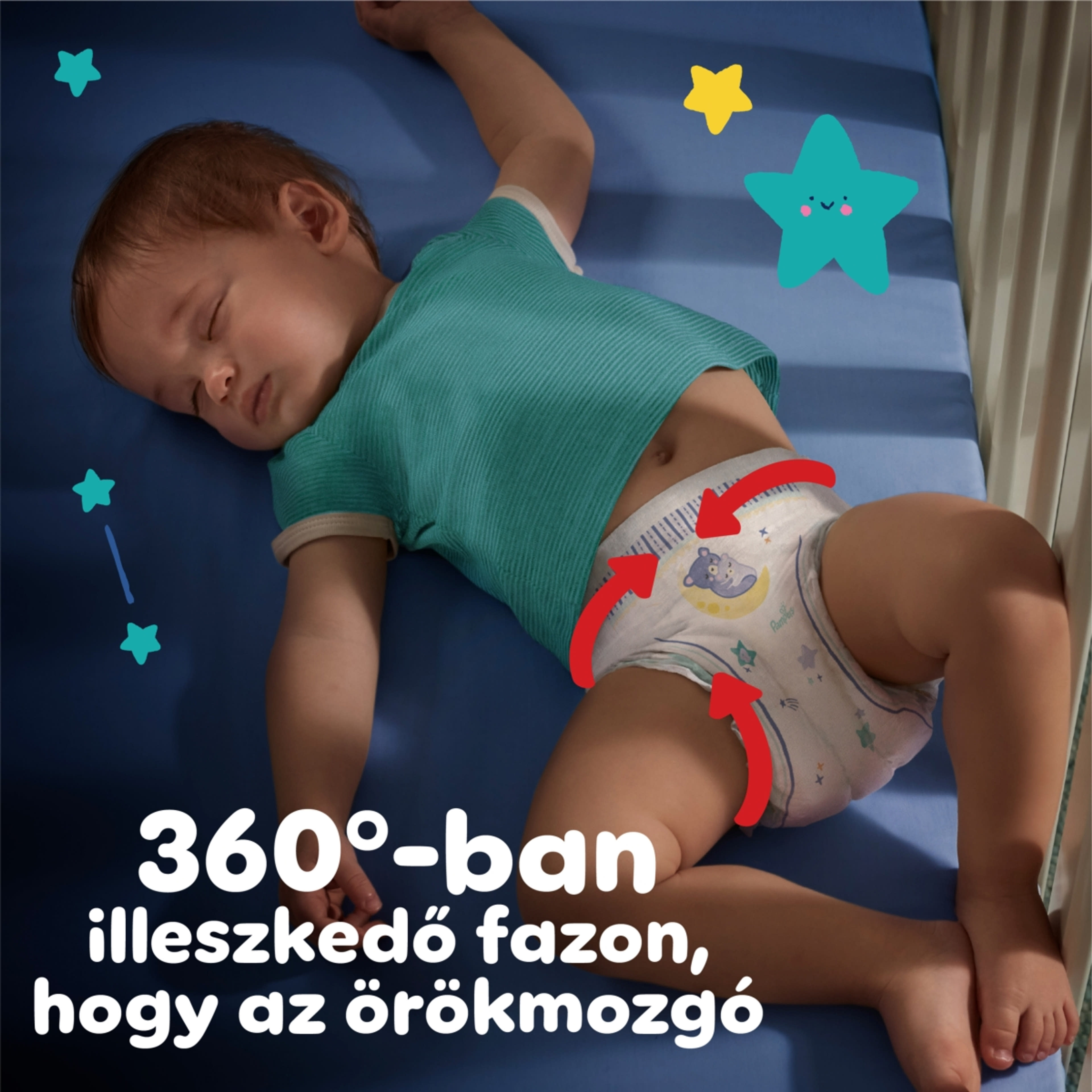 Pampers Night Pants bugyipelenka 4-es 9 - 15 kg - 25 db-4