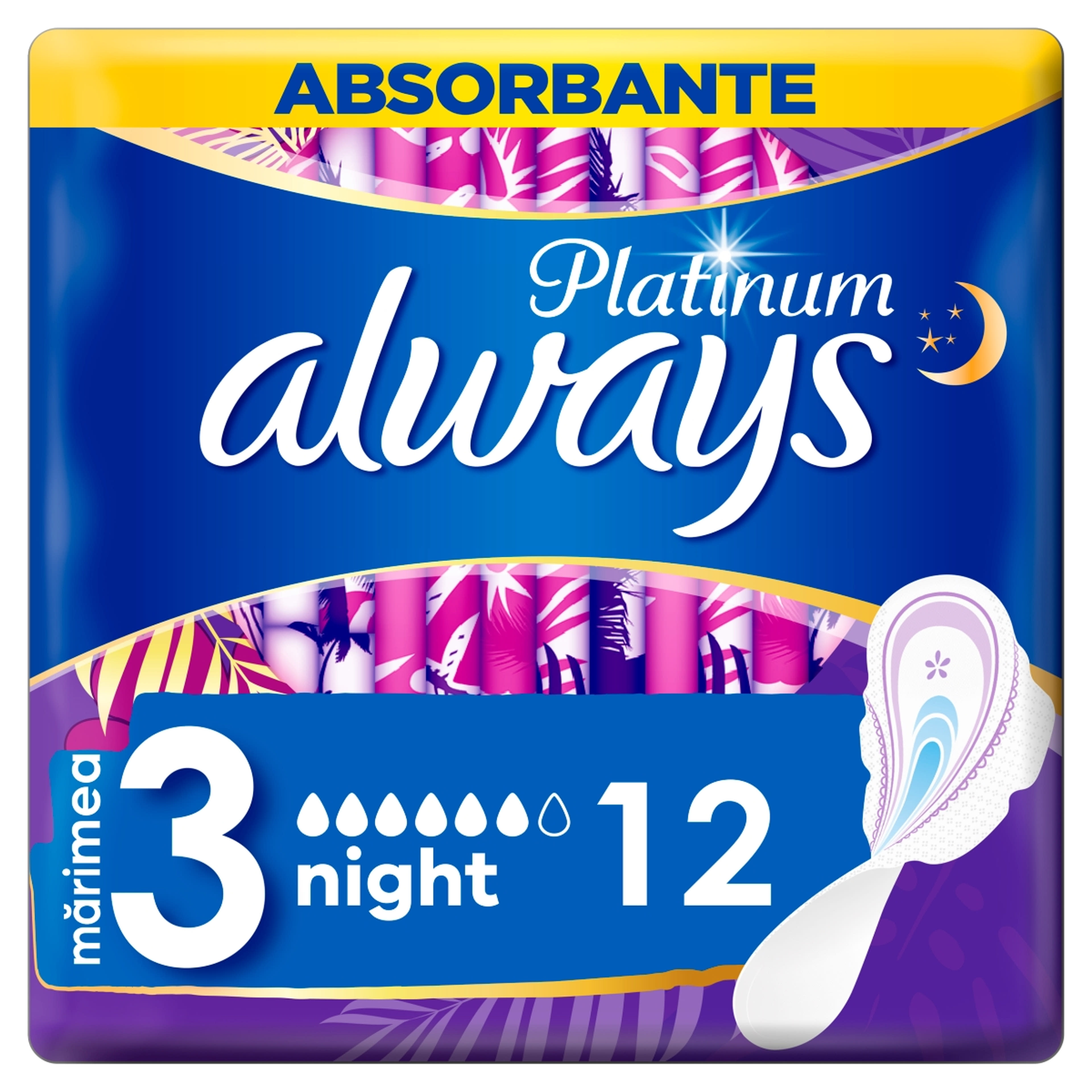 Always Platinum Duo Pack éjszakai egészségügyi betét - 12 db-3