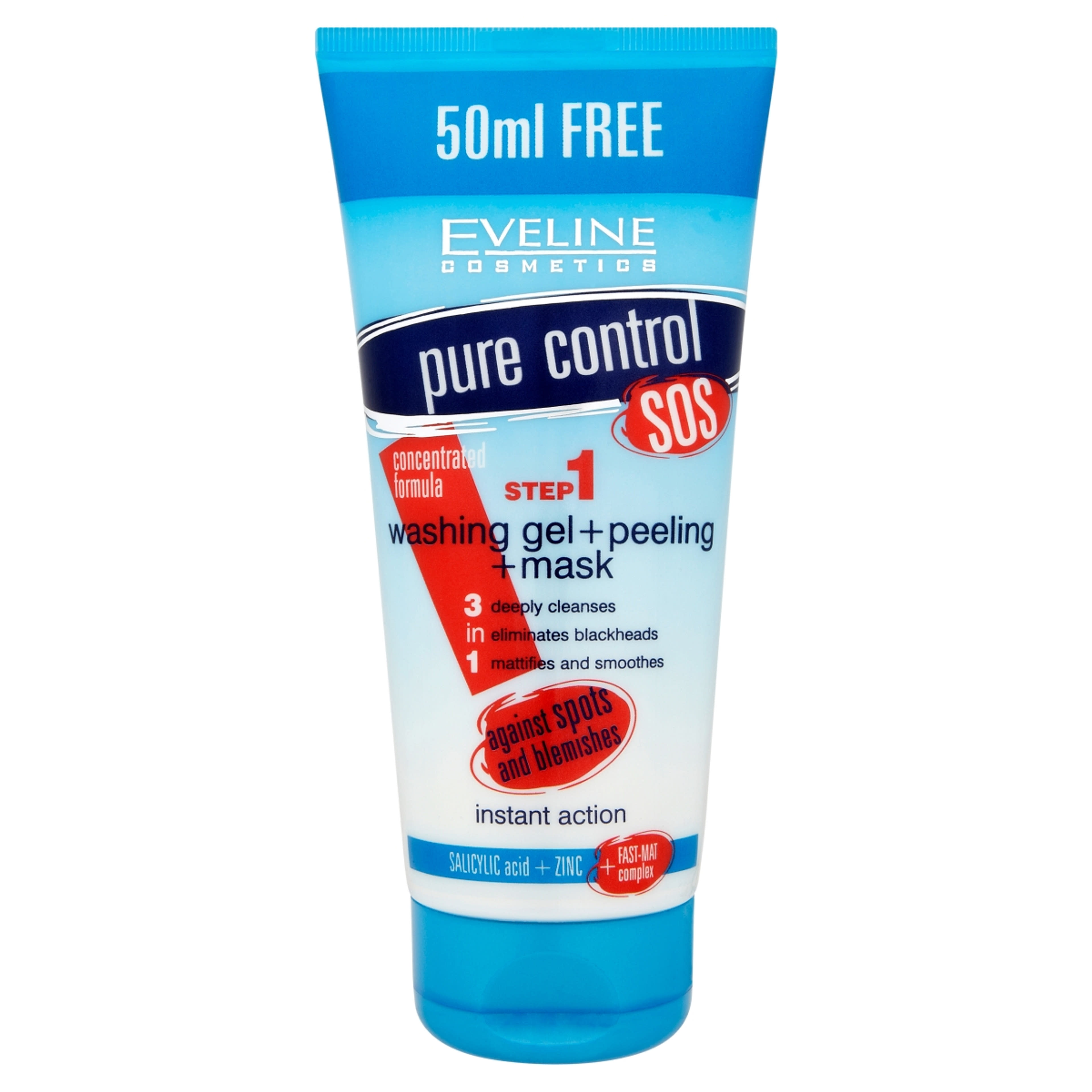 EVELINE Clean Your Skin lemosó gél 3in1 - 200 ml