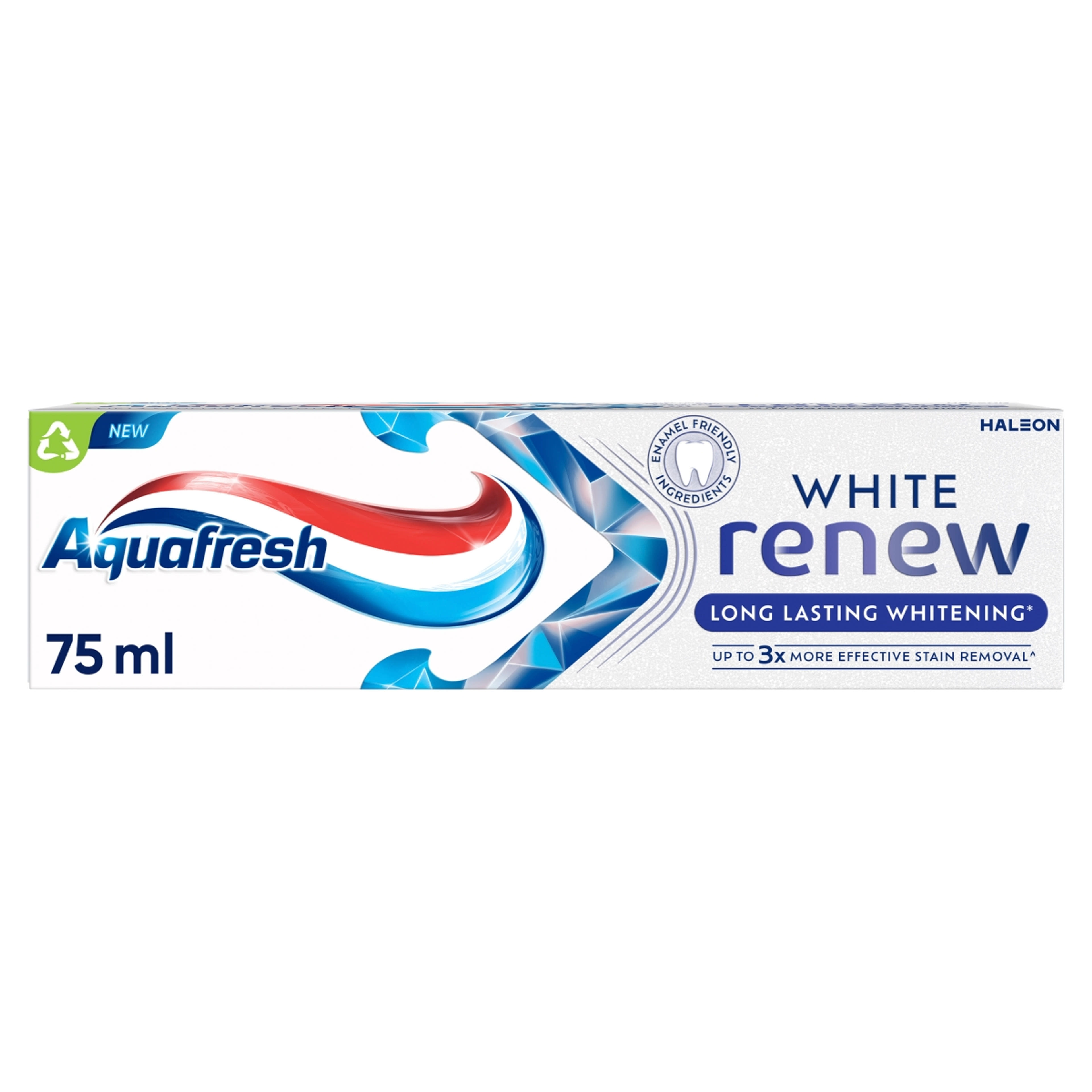 Aquafresh White Renew Long Lasting Whitening fluoridos fogkrém - 75 ml