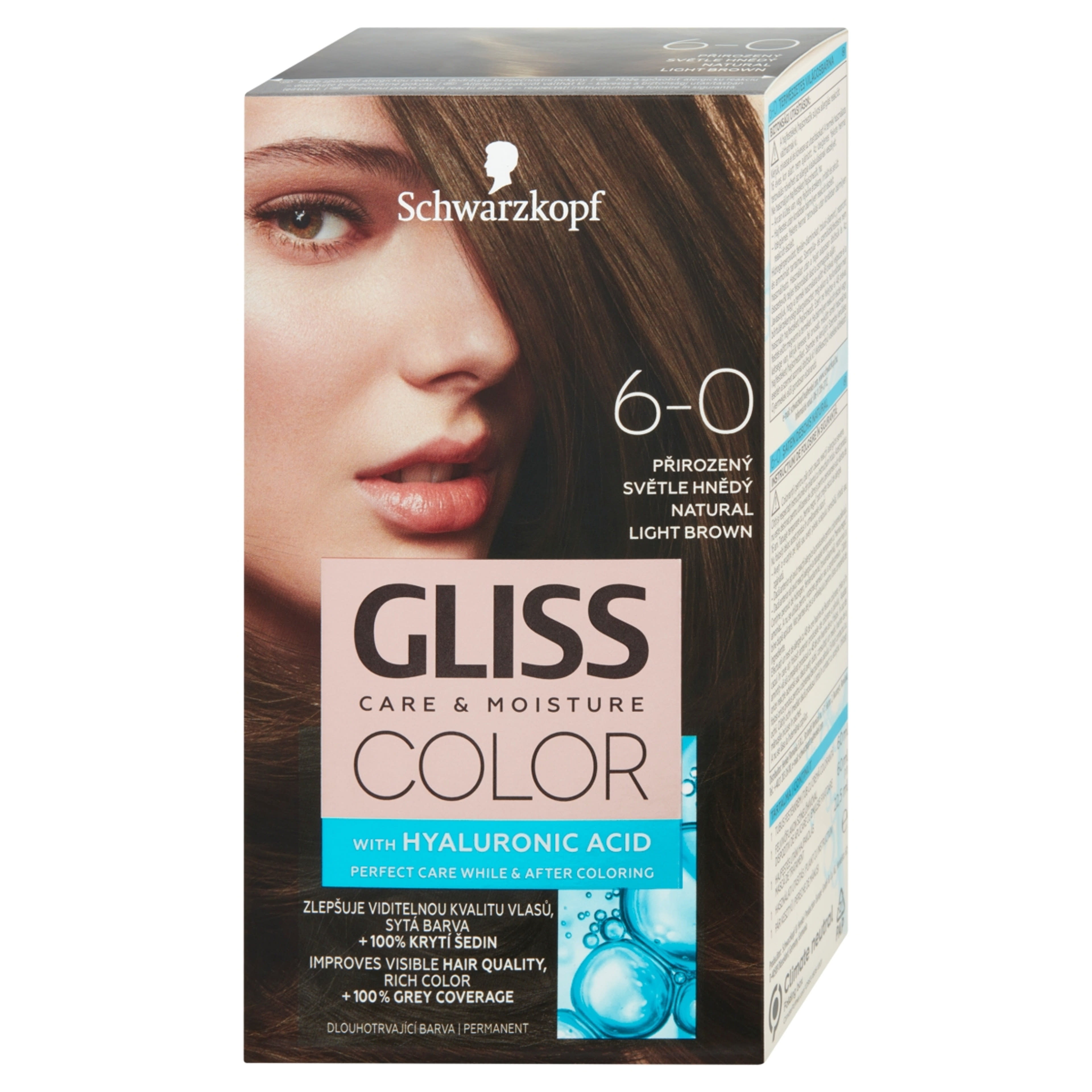 Gliss Color tartós hajfesték 6-0 Természetes világosbarna - 1 db-3