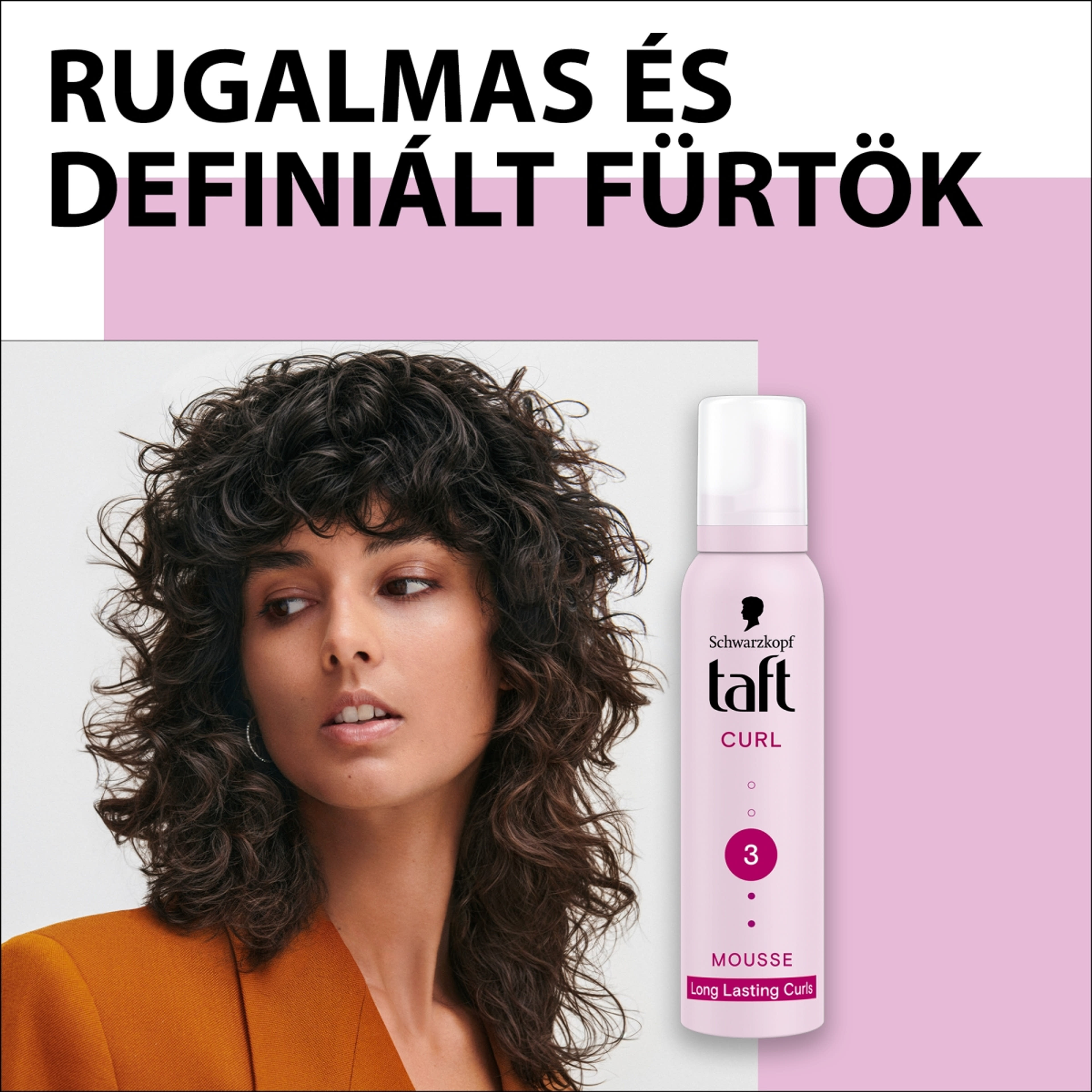 Taft Curl hajrögzítő hab hullámos hajra - 200 ml-2