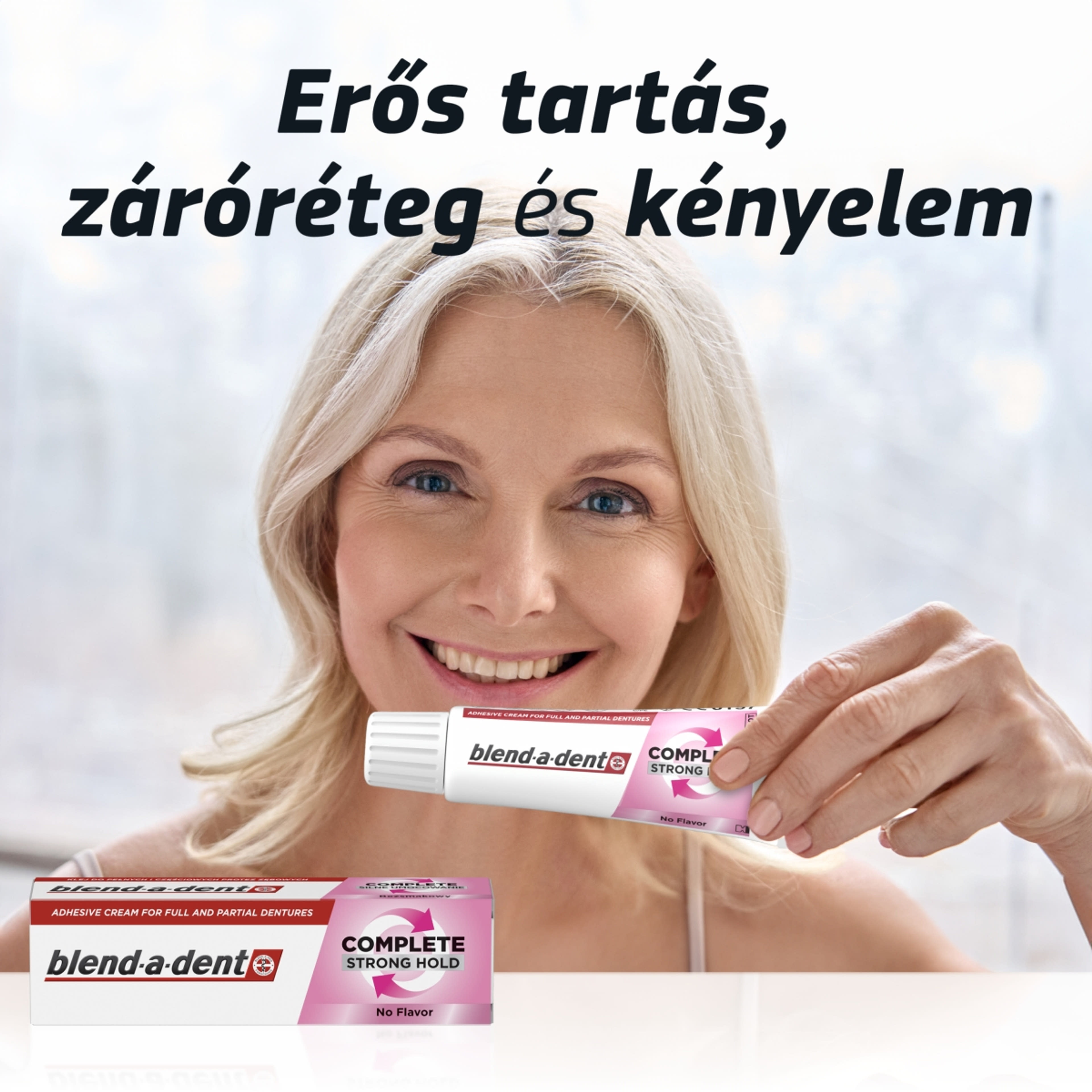 Blend-a-Dent Complete Semleges ízű műfogsorragasztó - 47 g-5