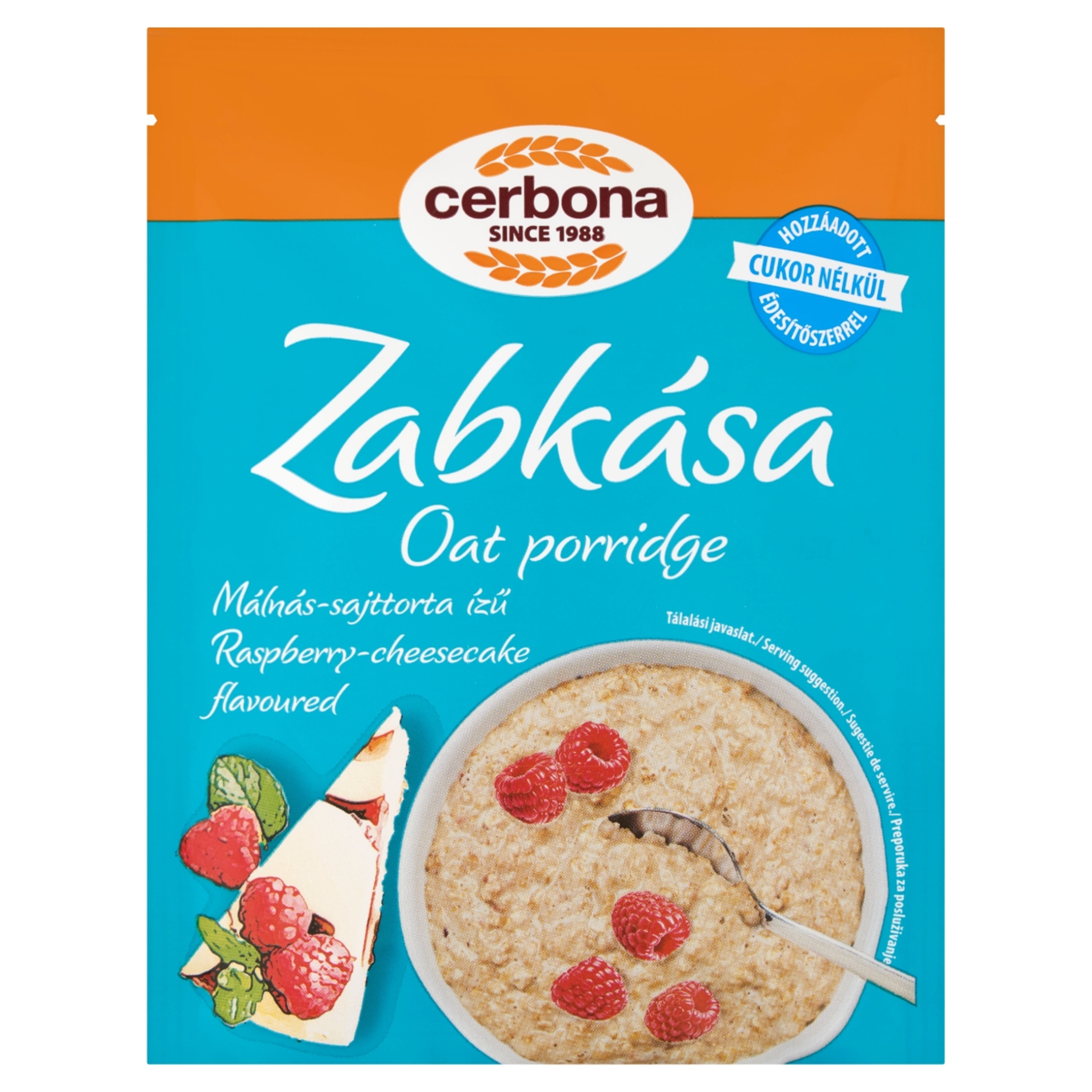 Cerbona málnás sajttortás zabkása - 50 g-1