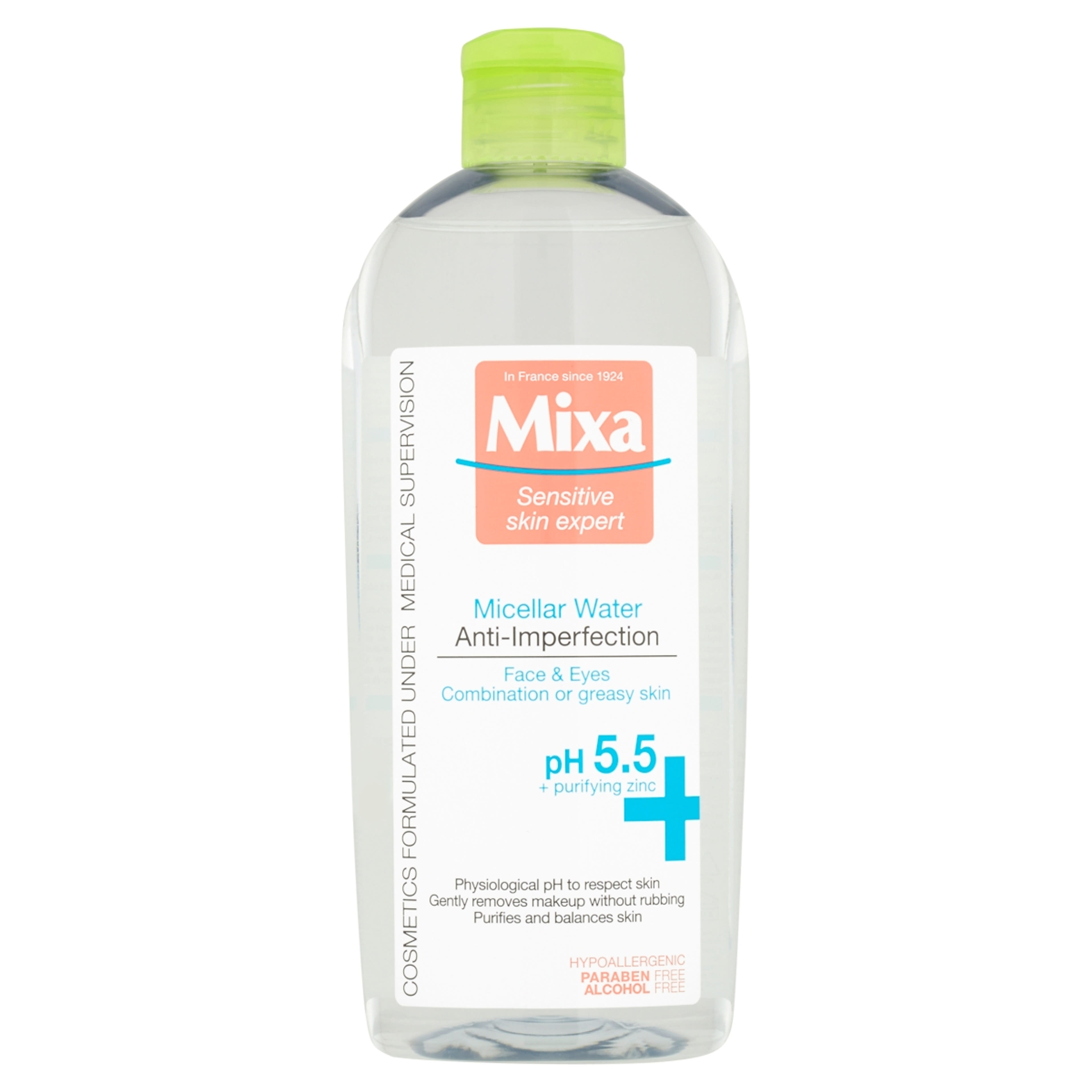 Mixa mattító micellás víz zsíros, kombinált és érzékeny bőrre - 400 ml-1