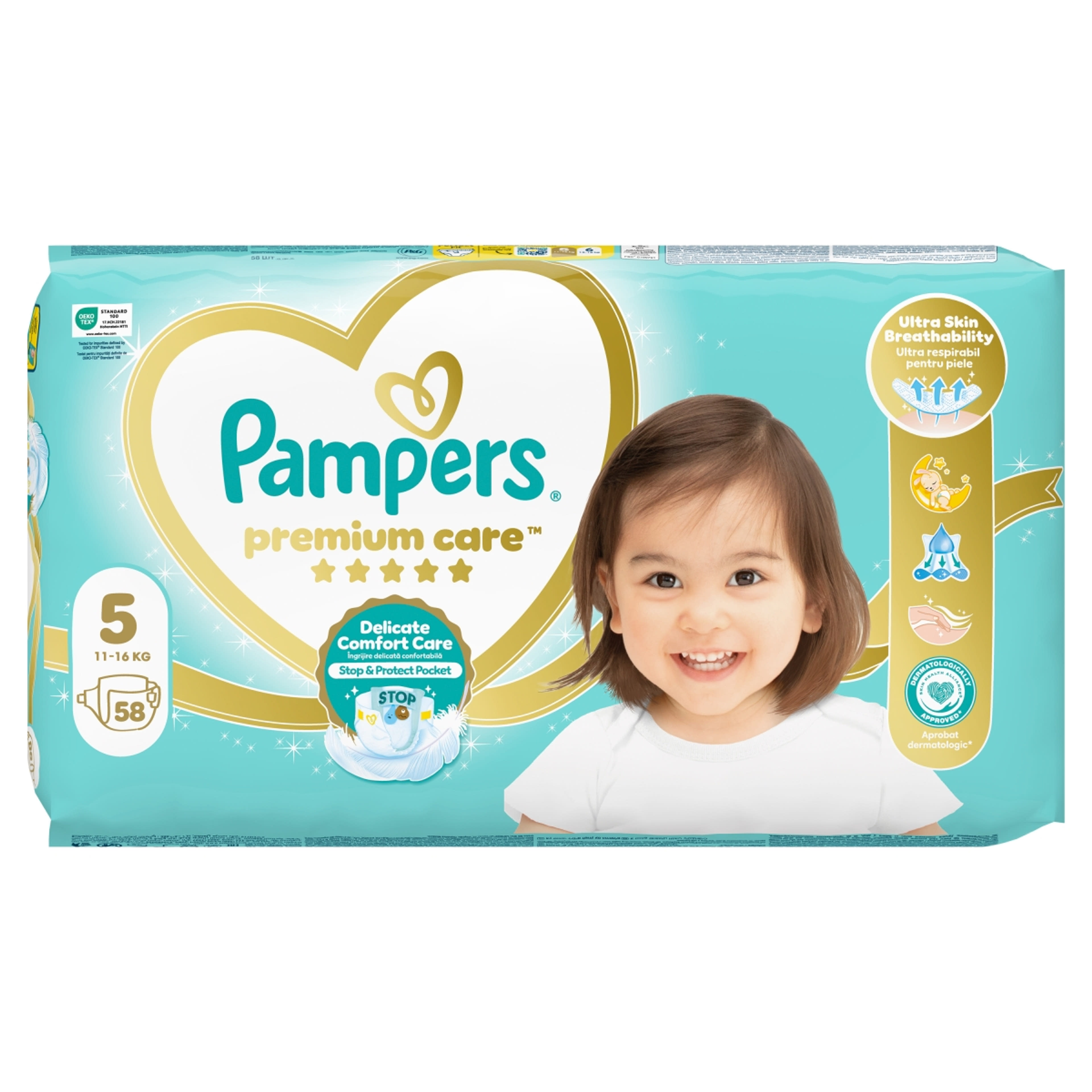 Pampers Premium Care Pelenka 5-ös 11-16kg - 58 db-3
