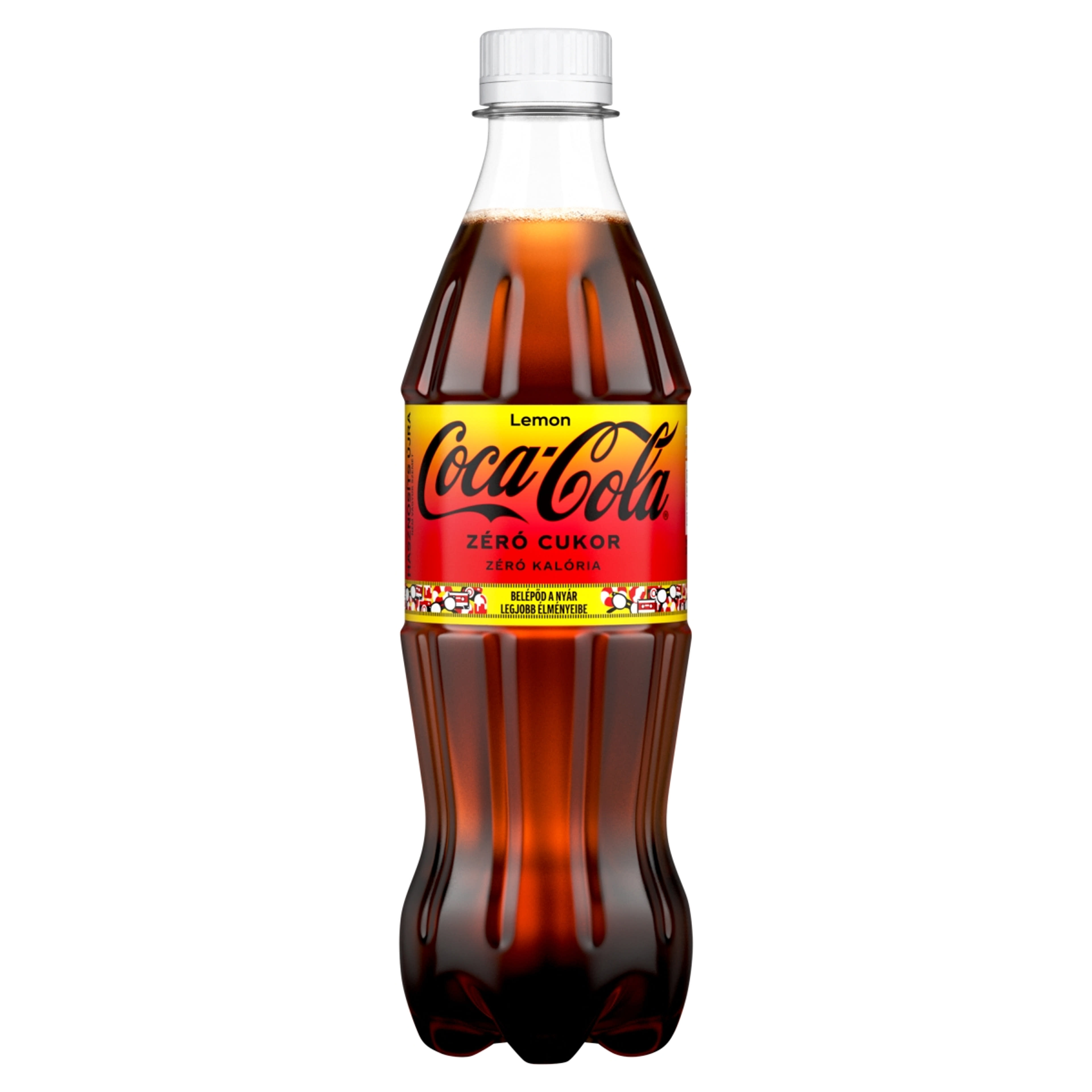 Coca-Cola Zero cola- és citromízű energiamentes szénsavas üdítőital édesítőszerekkel - 500 ml-1