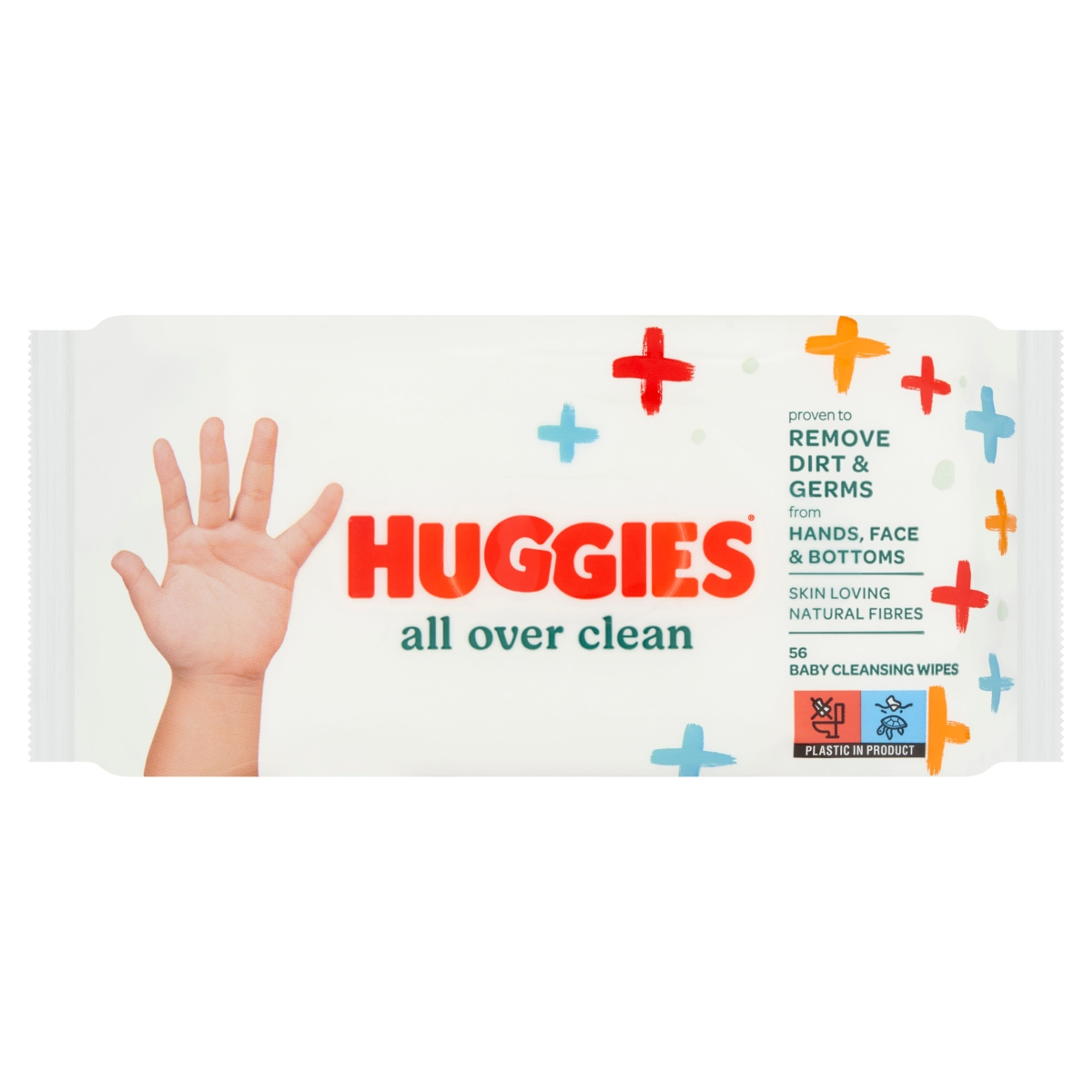 Huggies All Over Clean nedves törlőkendő - 56 db-2