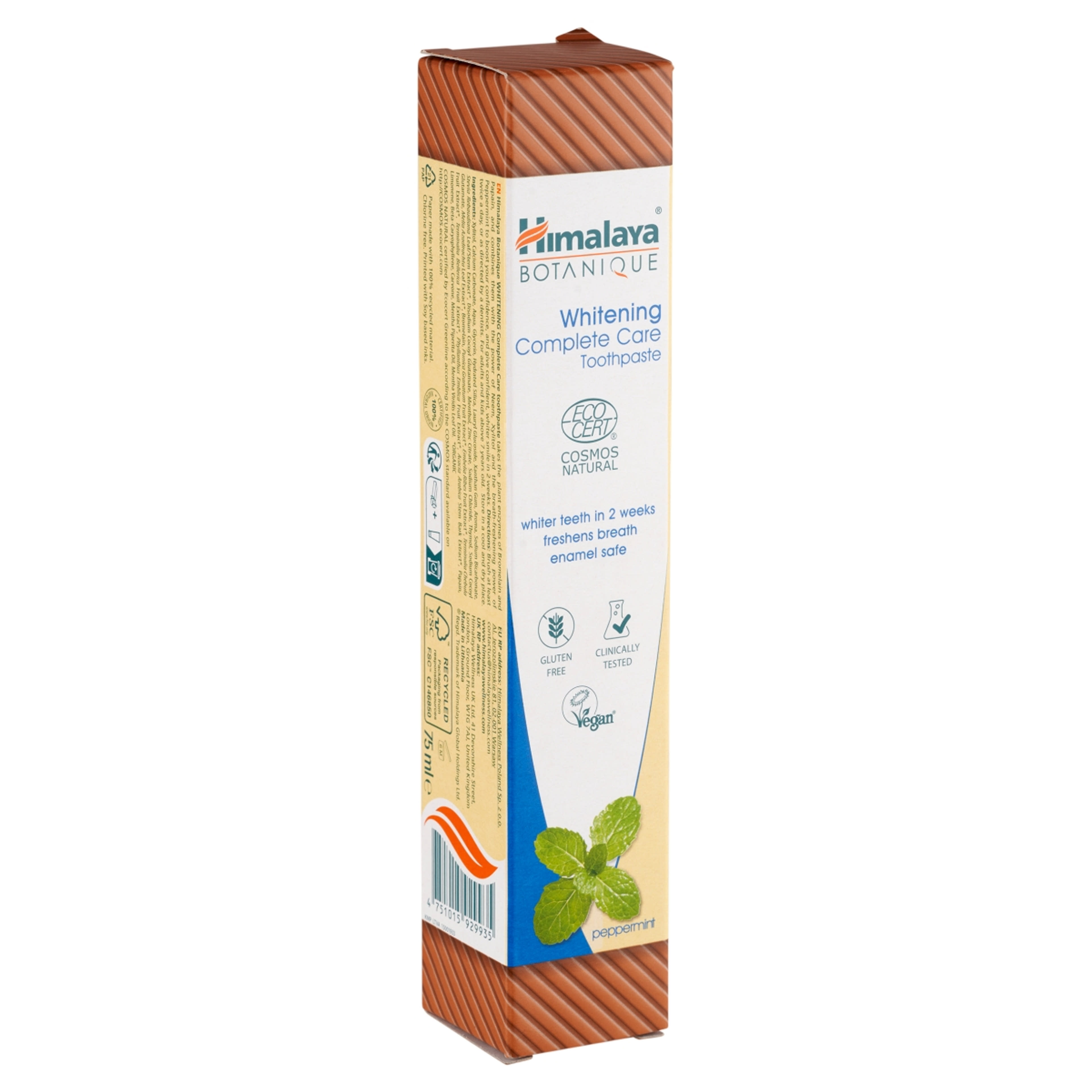 Himalaya Botanique fehérítő fogkrém borsmentával - 75 ml-2