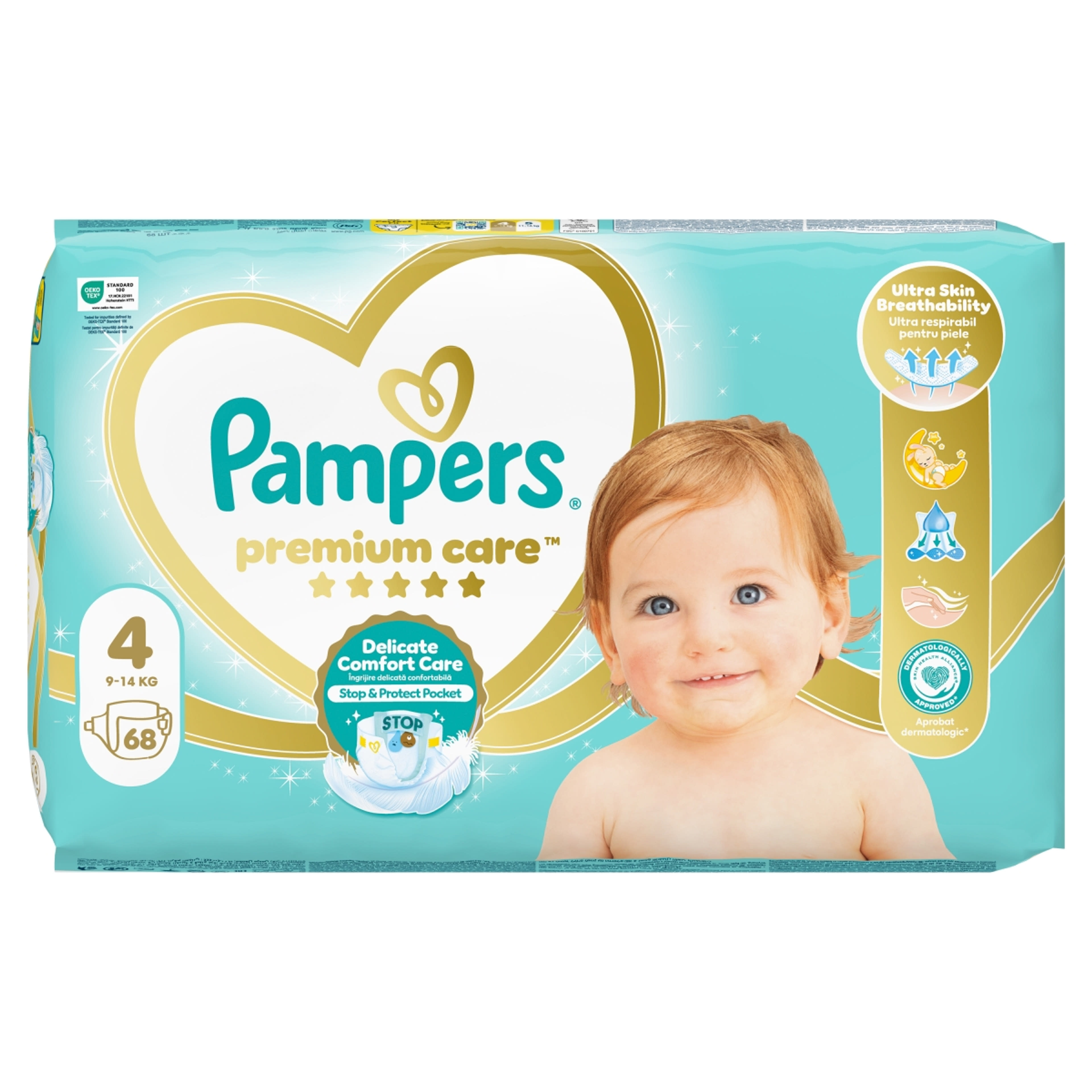 Pampers Premium Care Pelenka 4-es 9-15kg - 68 db-3