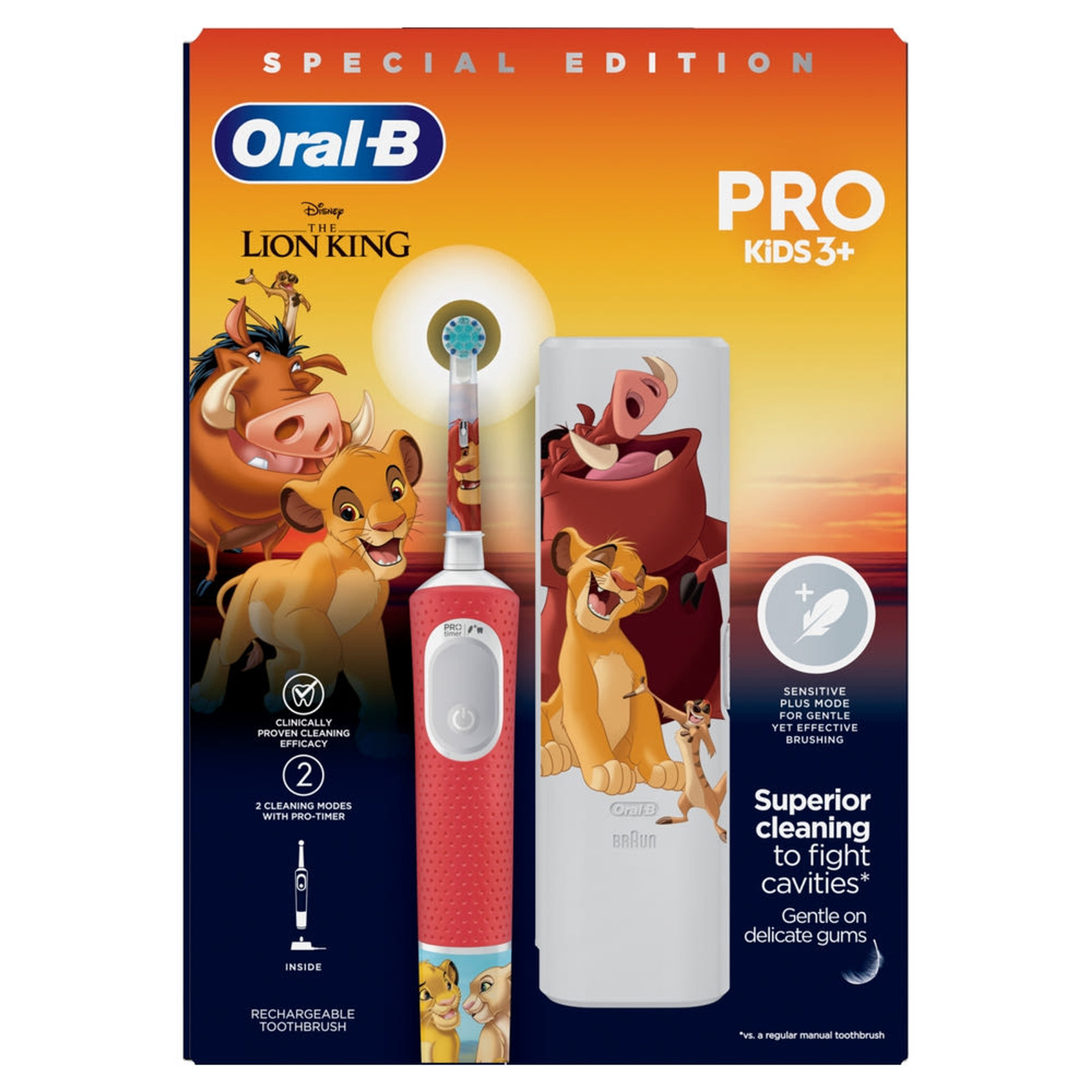 Oral-B Kids Lion King elektromos fogkefe + utazótok - 1 db