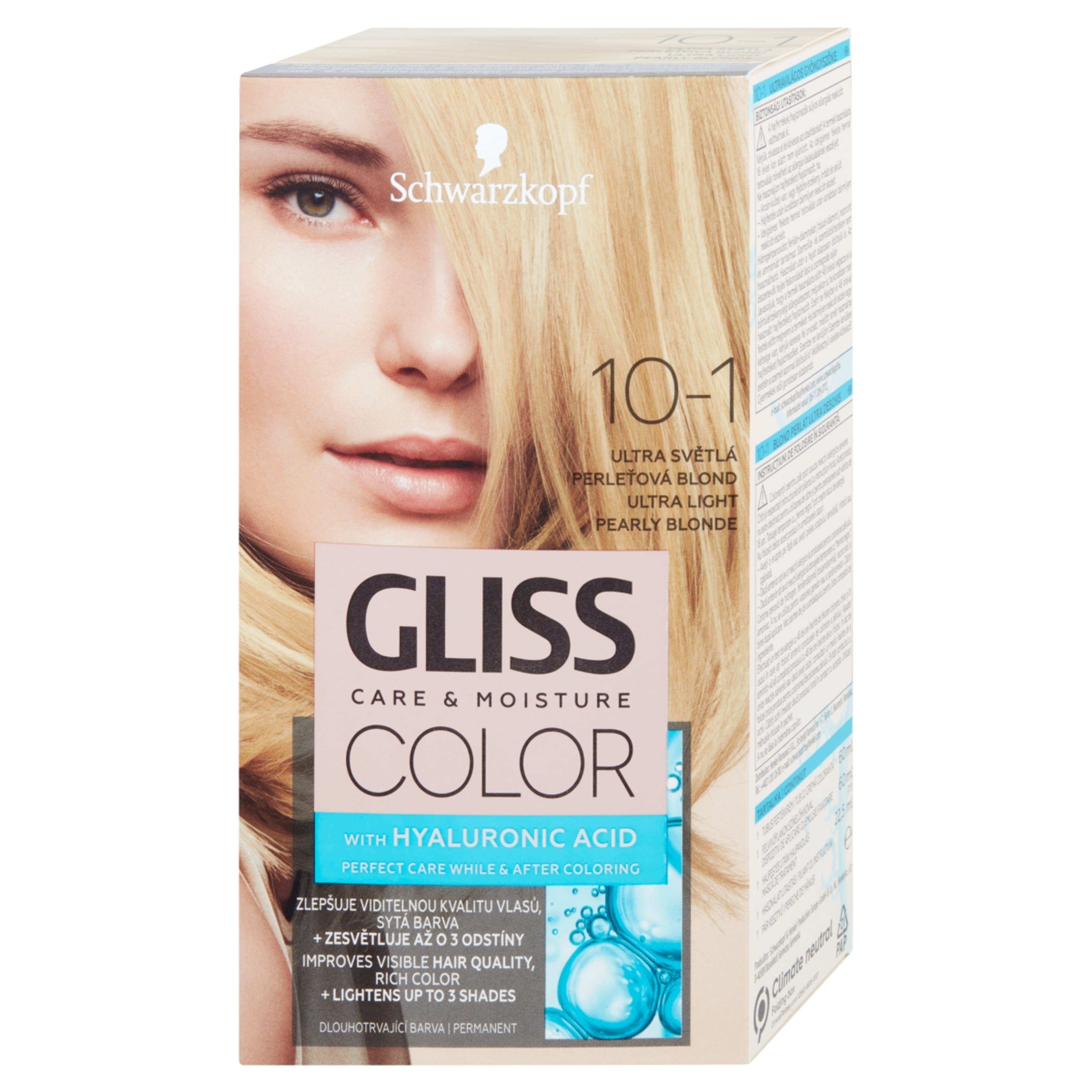 Gliss Color tartós hajfesték 10-1 Ultravilágos gyöngyszőke - 1 db-2