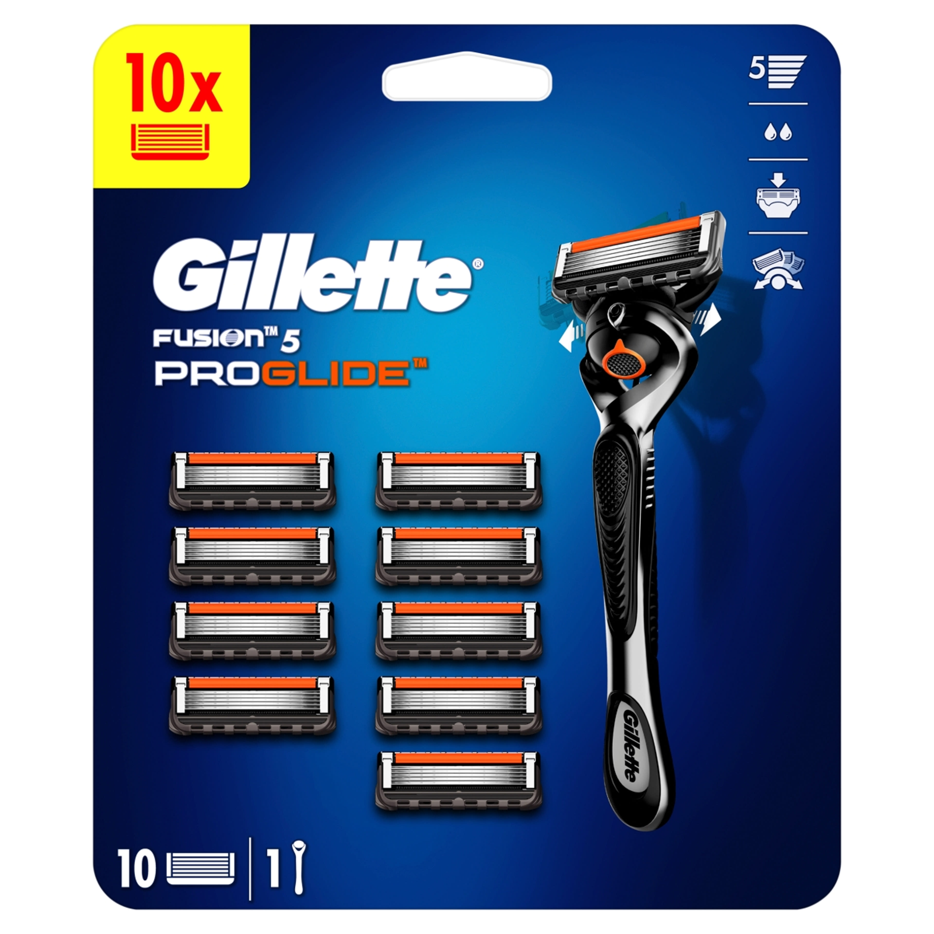 Gillette ProGlide férfi borotvakészülék és 10 db borotvabetét - 1 db-1