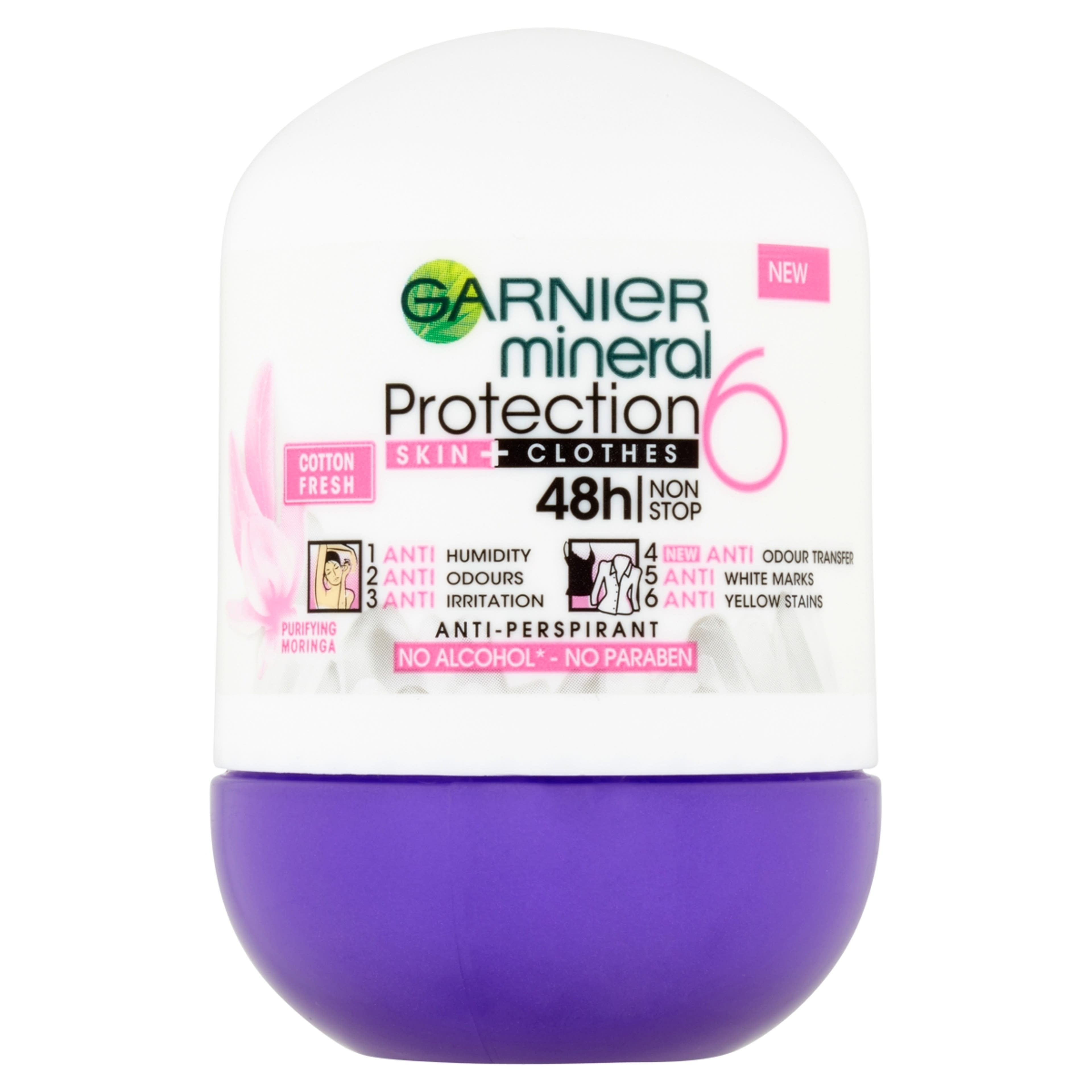 Garnier Mineral Protection 6 golyós izzadásgátló dezodor - 50 ml-1