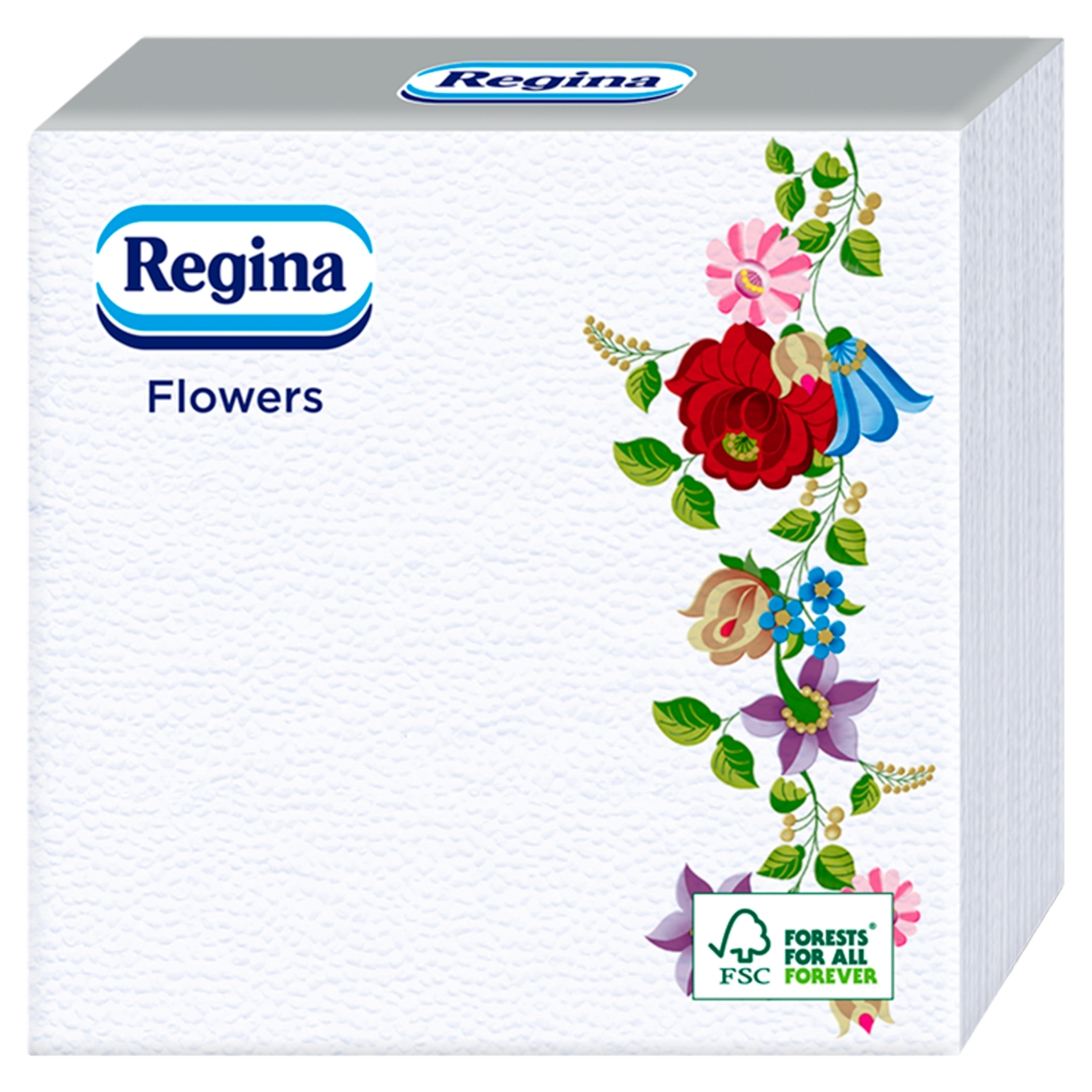Regina Flowers, 1 rétegű szalvéta 33x33 - 45 db-1