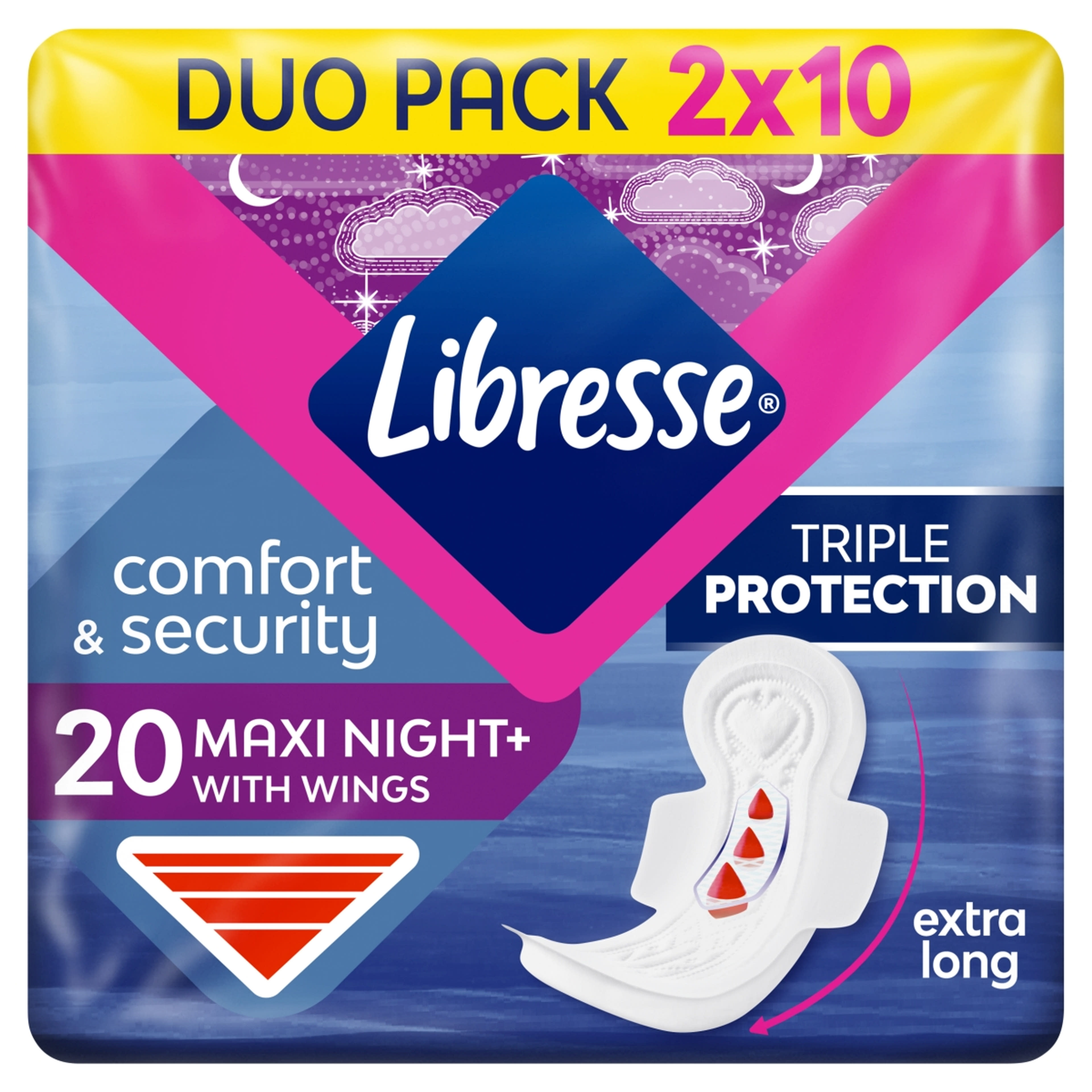 Libresse Maxi Goodnight With Wings egészségügyi betét - 20 db-7