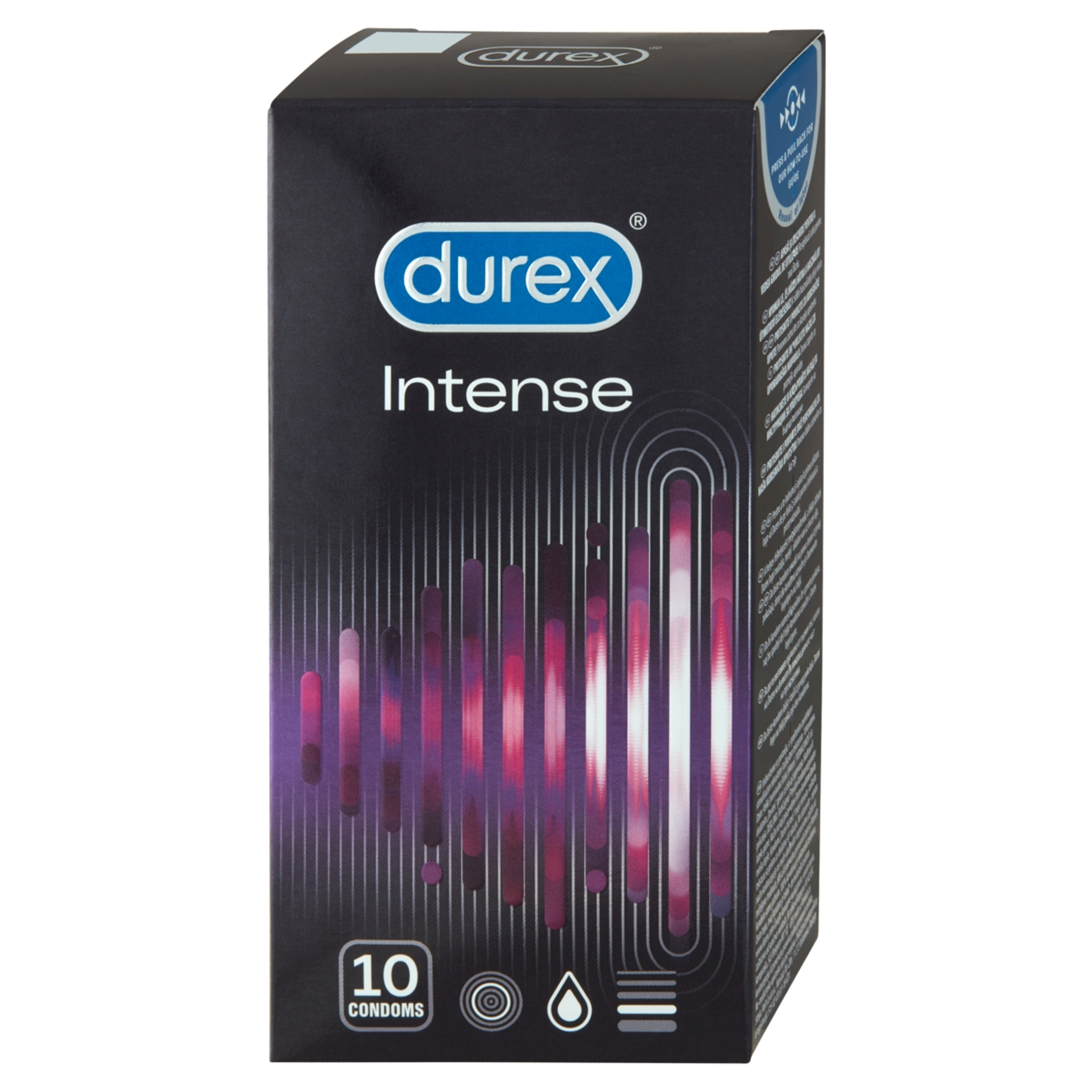 Durex Intense Orgasmic bordázott és pontozott óvszer stimuláló síkosítóval - 10 db-5