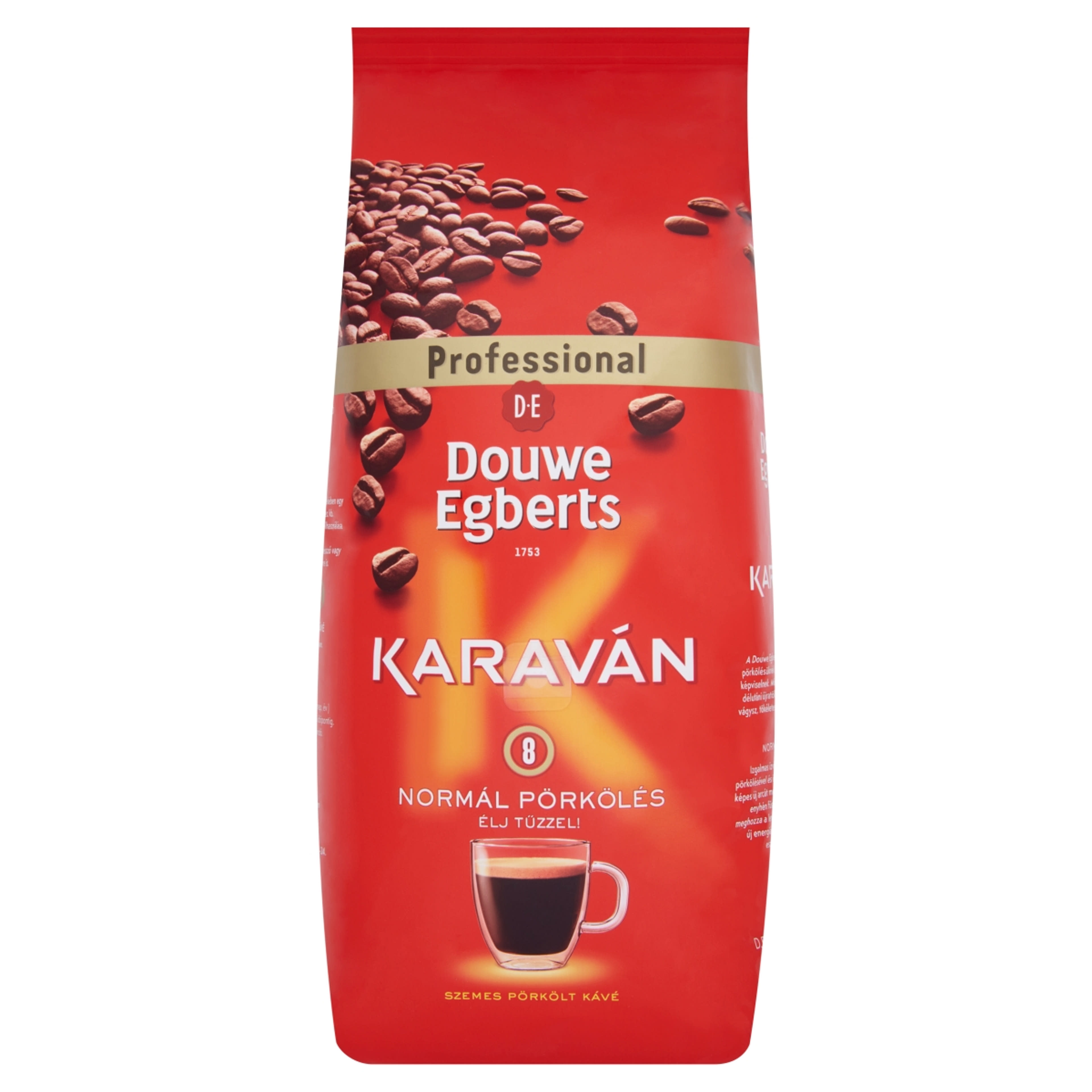 Douwe Egberts Karaván normál pörkölésű szemes pörkölt kávé - 1000 g